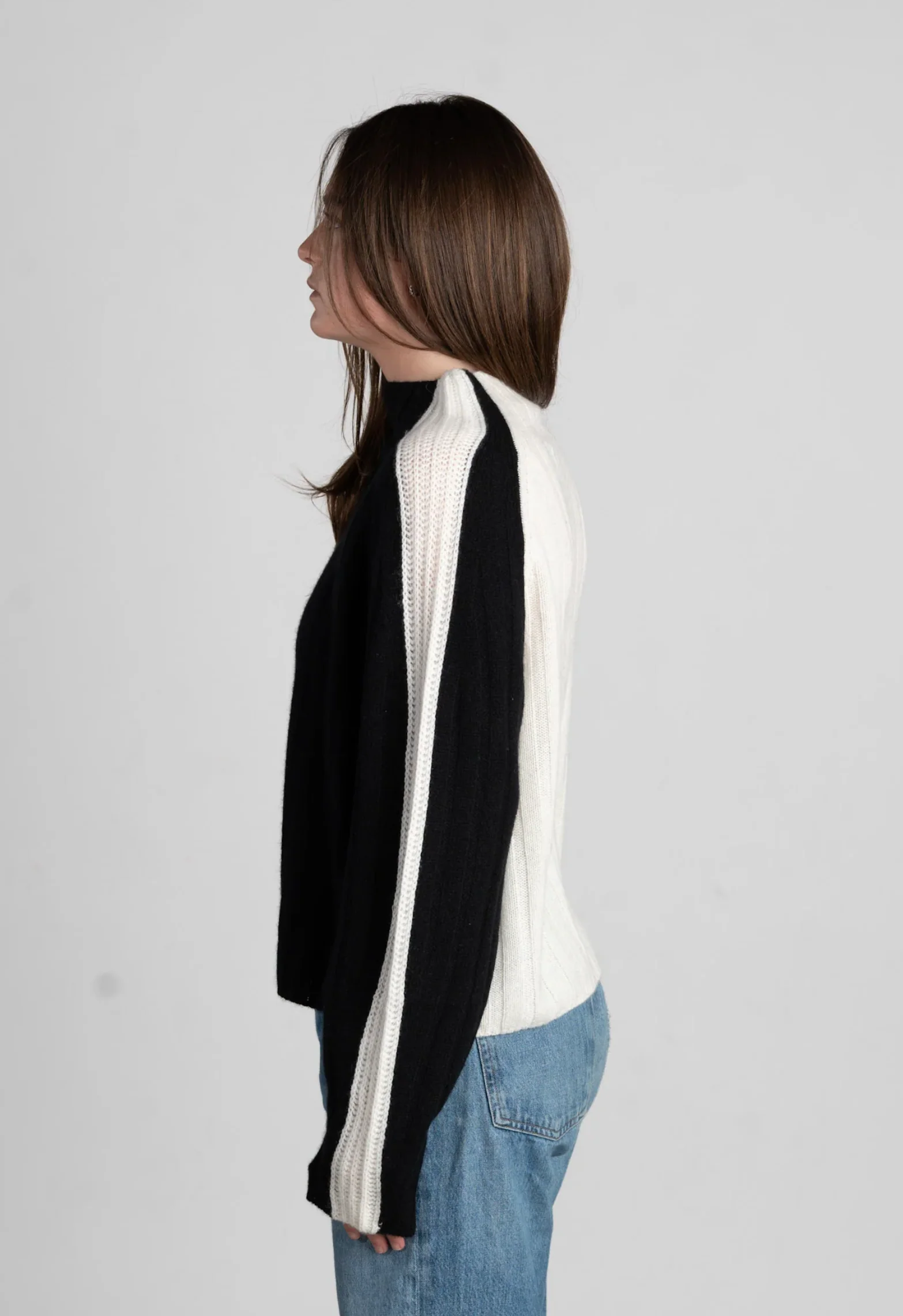 EVAN RIBBED 2 TONE MOCK - Image 2