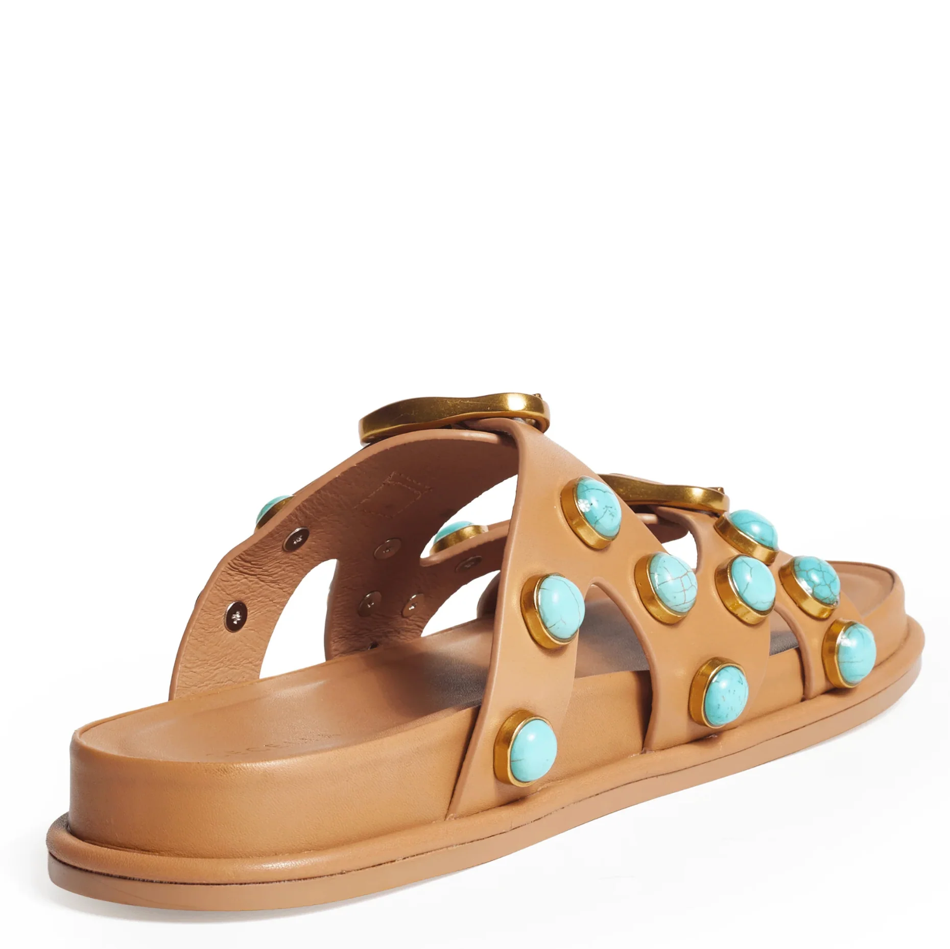 ENAMEL EMBELLISHED  2 STRAP SANDAL - Image 4