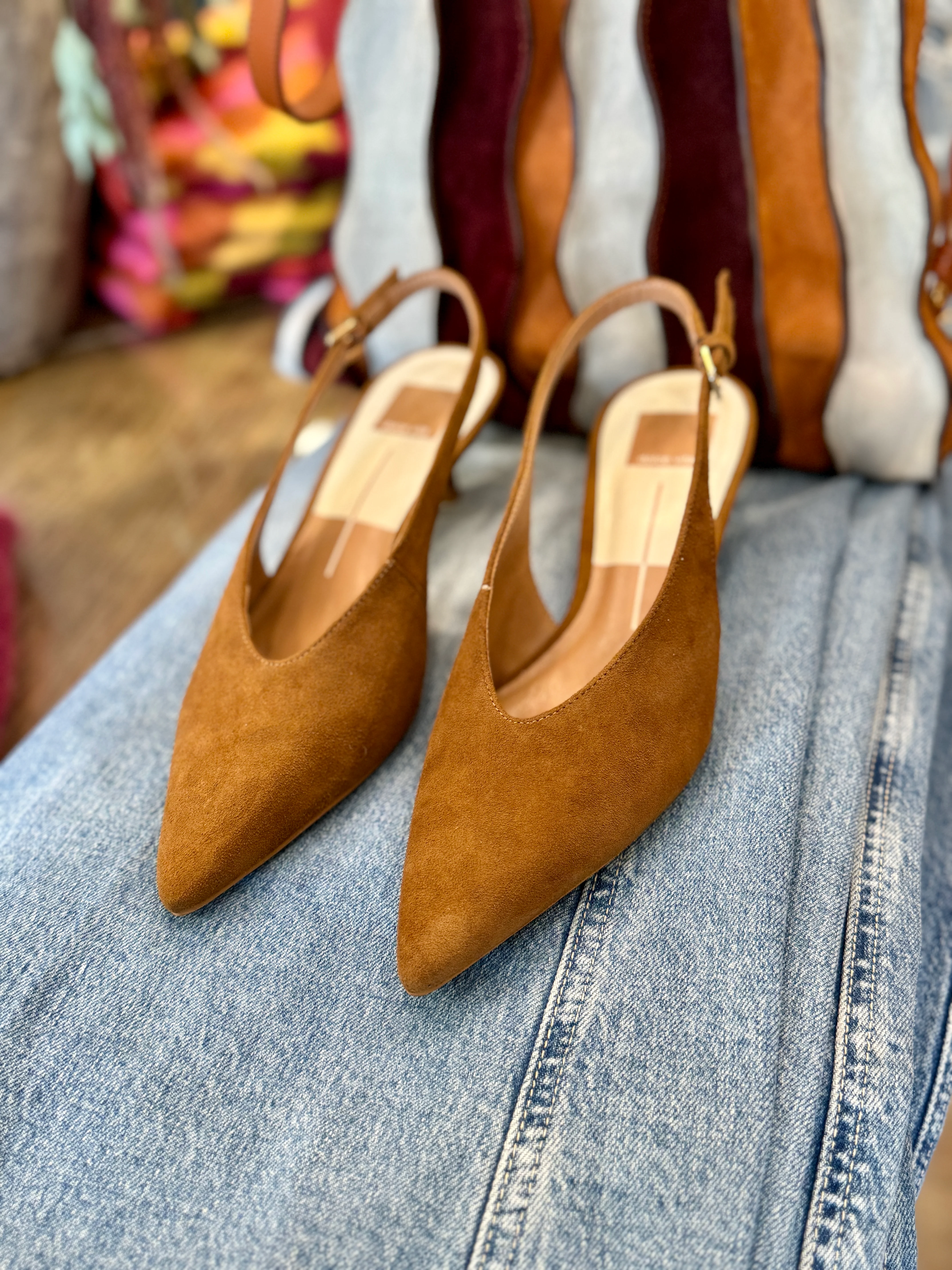 ALENNA POINTED TOE SUEDE SLINGBACK - Image 2