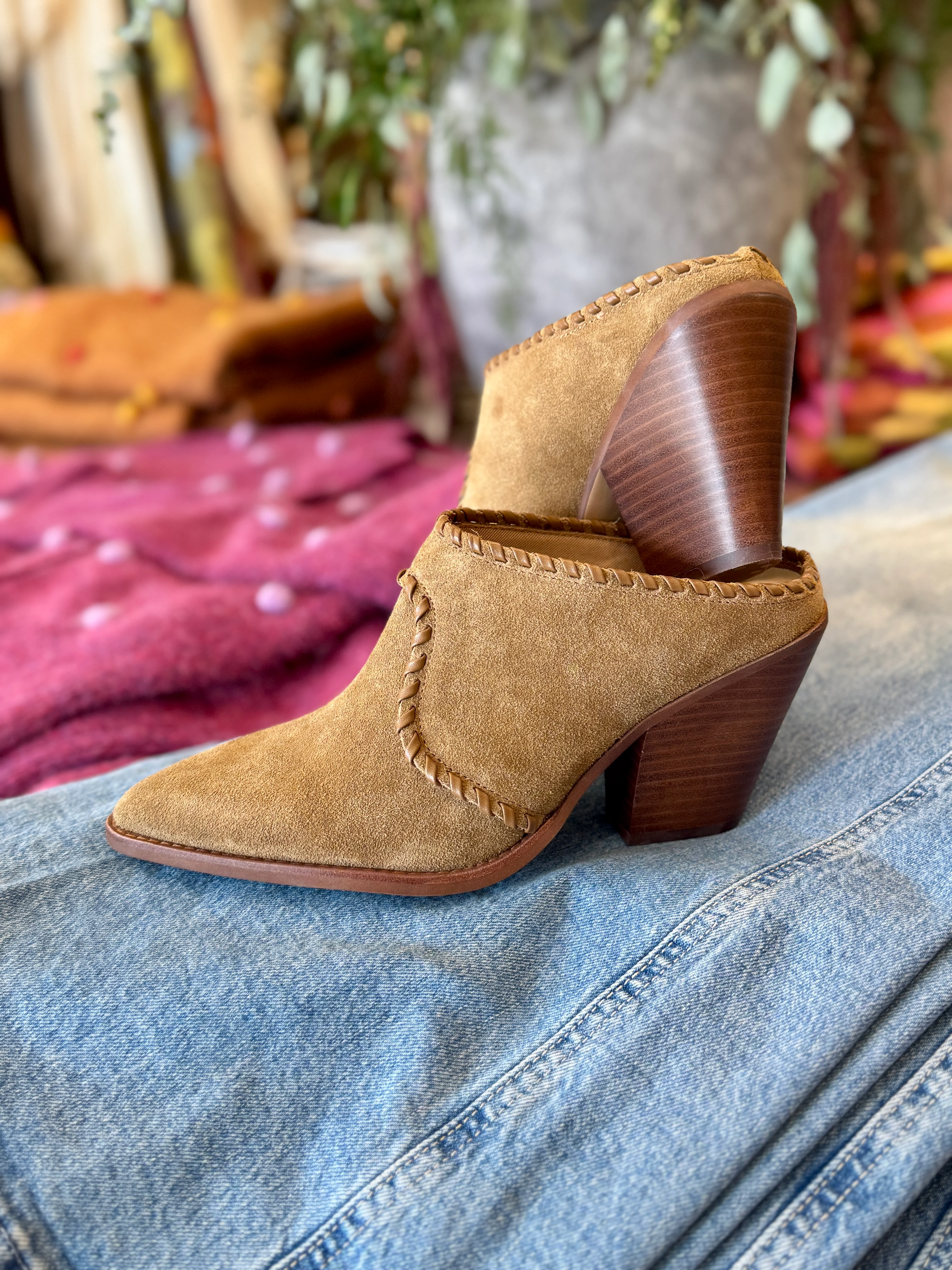 JOLYN SLIP ON SUEDE MULE - Image 5