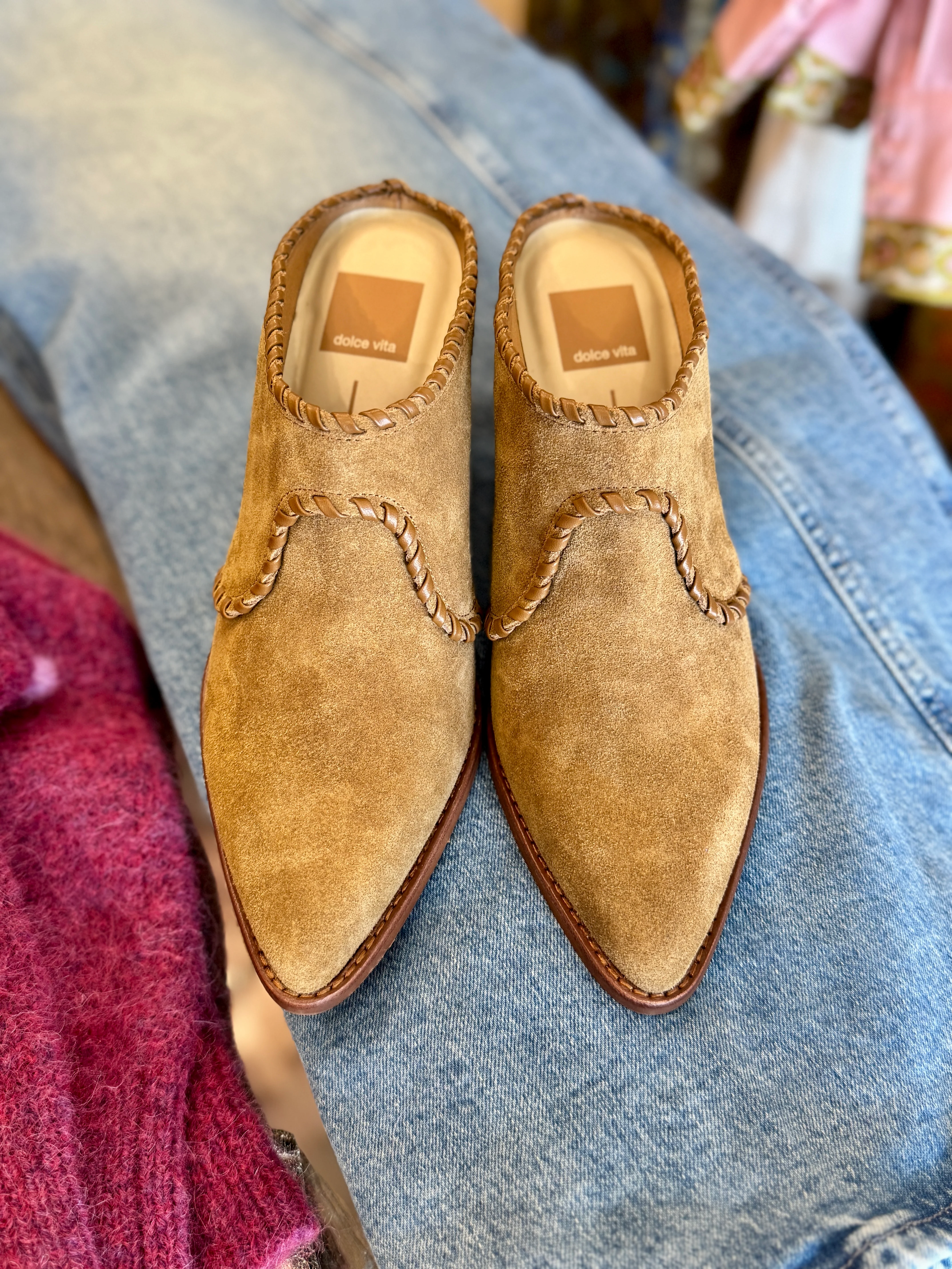 JOLYN SLIP ON SUEDE MULE - Image 6
