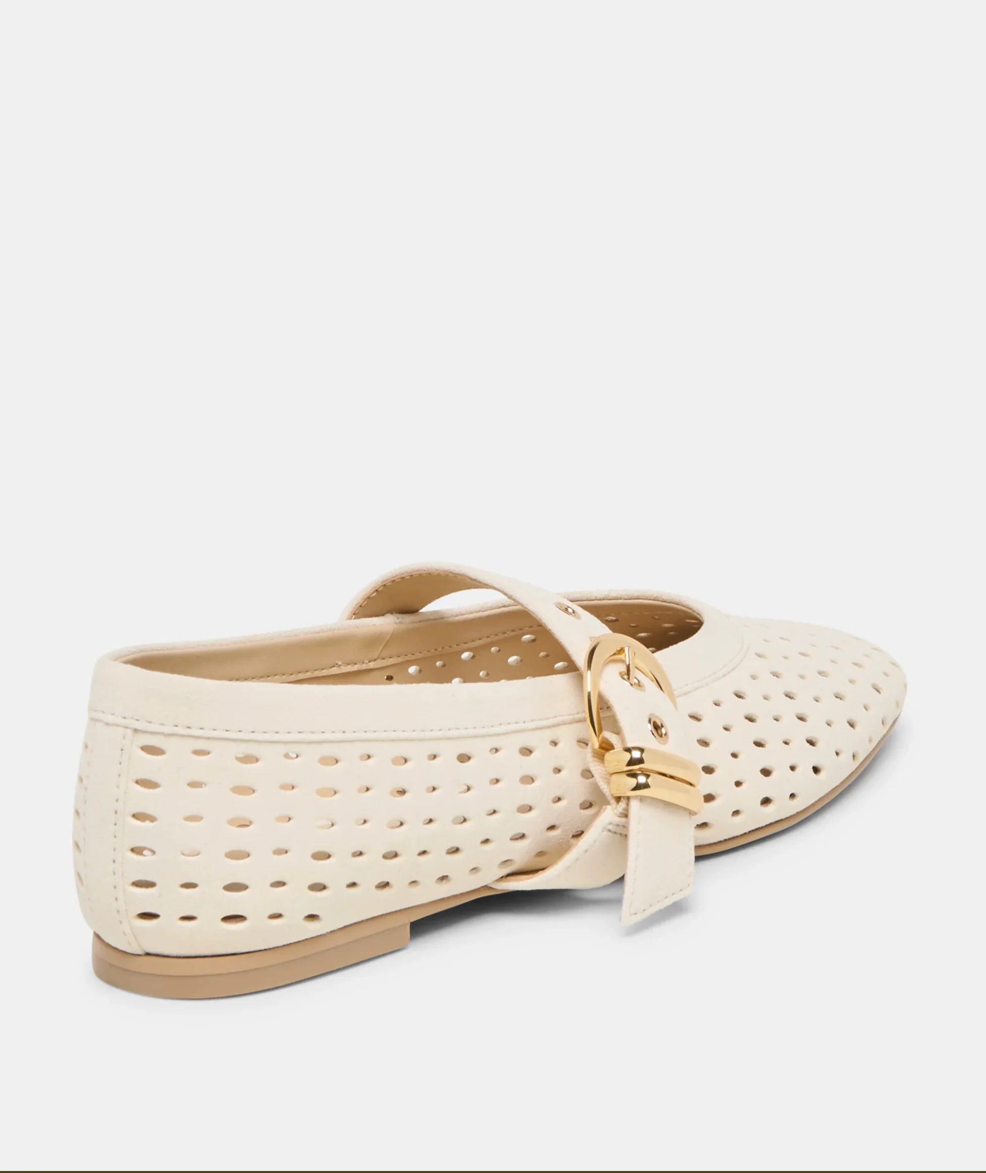MIKEL SUEDE PERFORATED BALLET FLAT - Image 3
