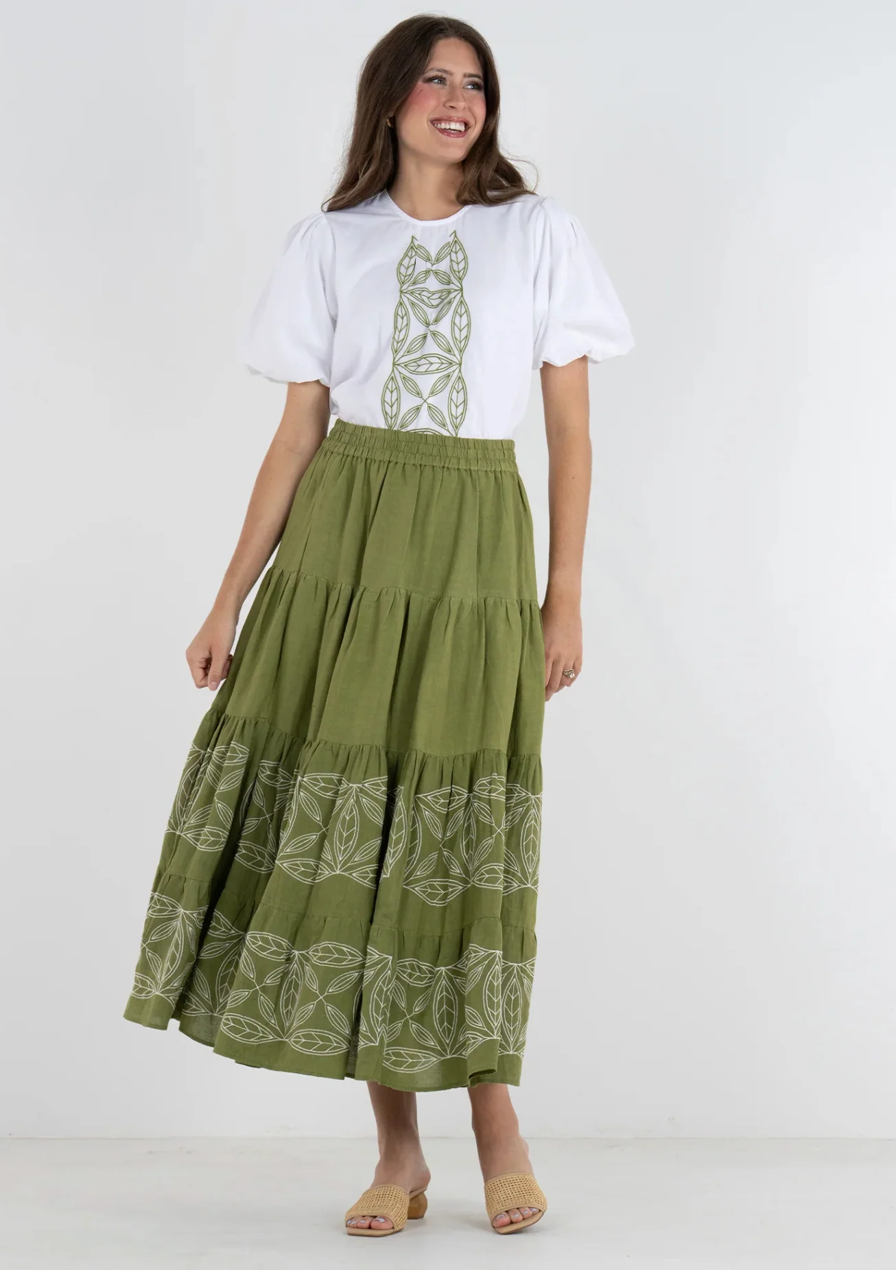 TIERED MAXI SKIRT - Image 2