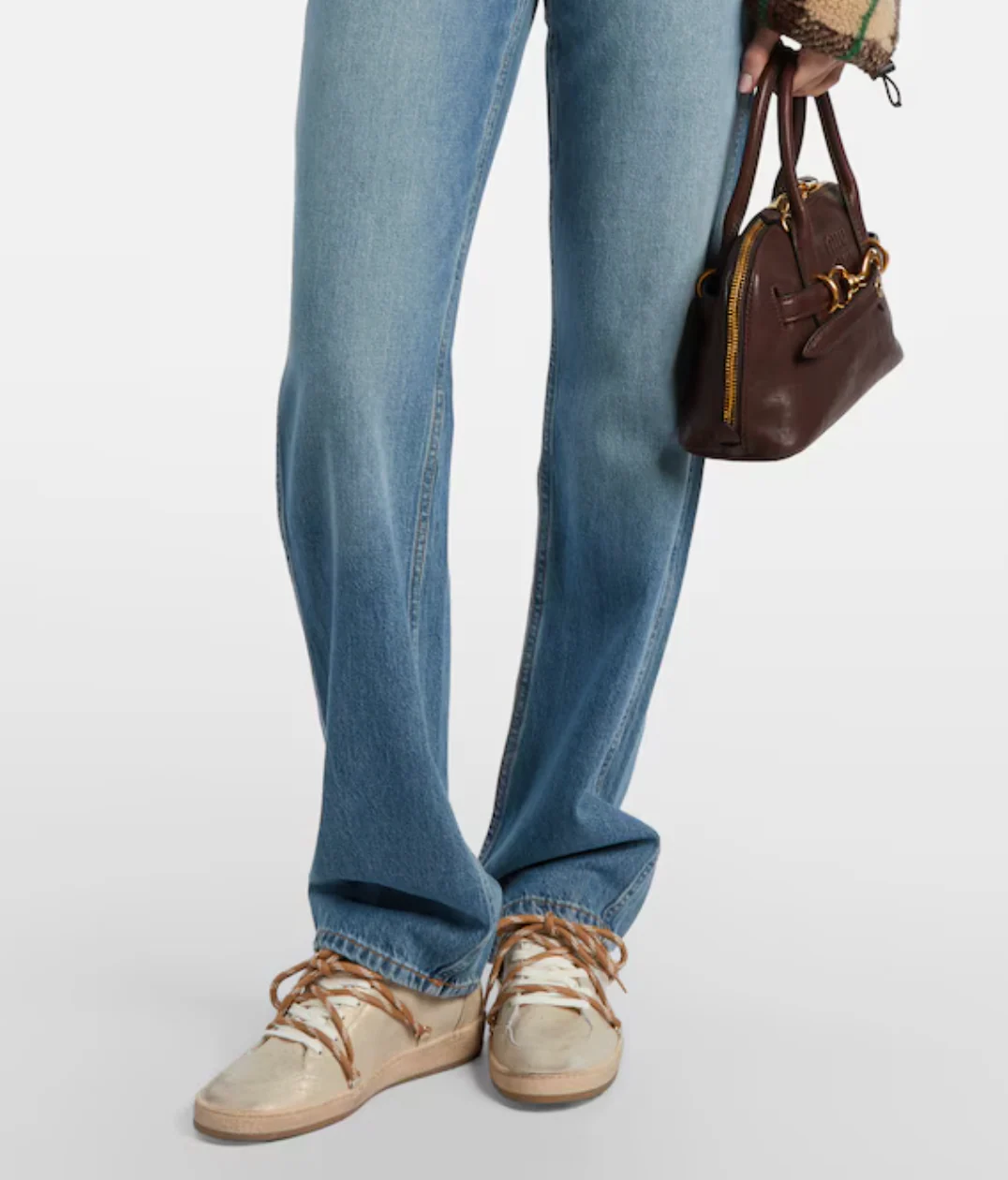 BALL STAR SHIMMER SUEDE UPPER SHEARLING HEEL - Image 5