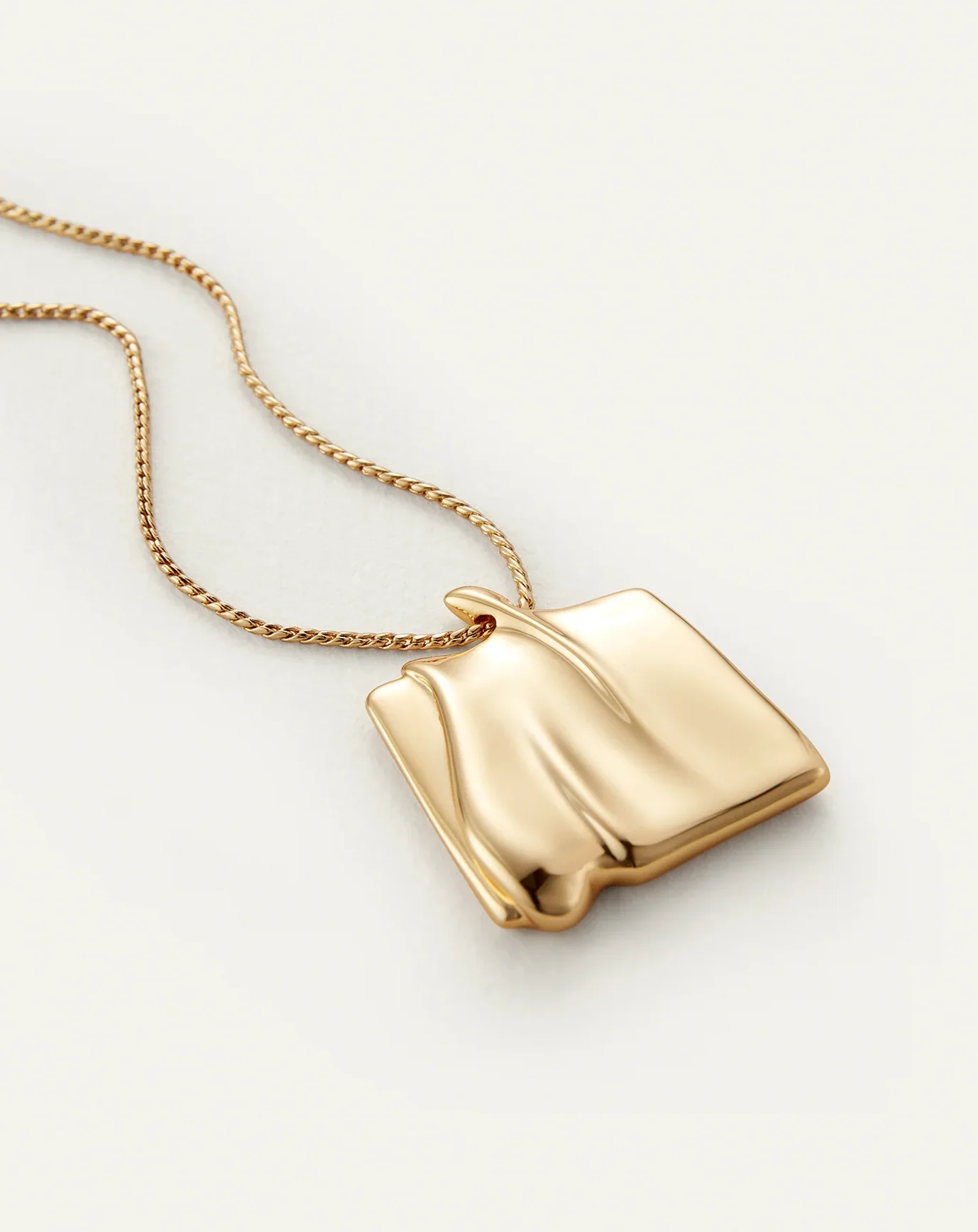 SUNDRA PENDANT NECKLACE LARGE GOLD - Image 3