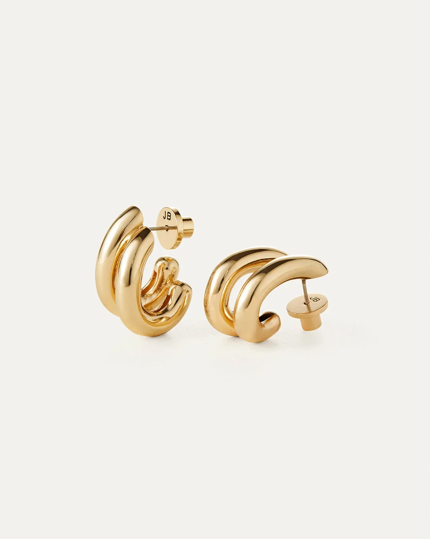 FLORENCE EARRINGS GOLD - Image 2