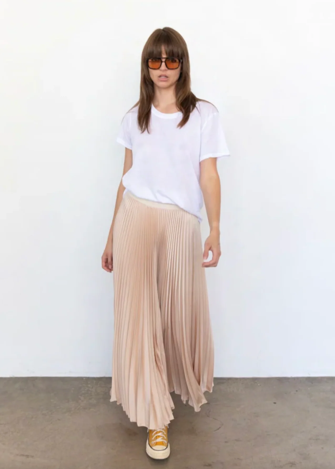 BENEDETTO SATIN SKIRT MIDI - Image 4