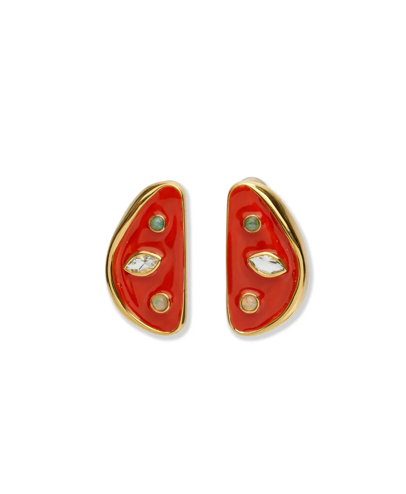 ISOLA STUD EARRINGS IN MELON - Image 2