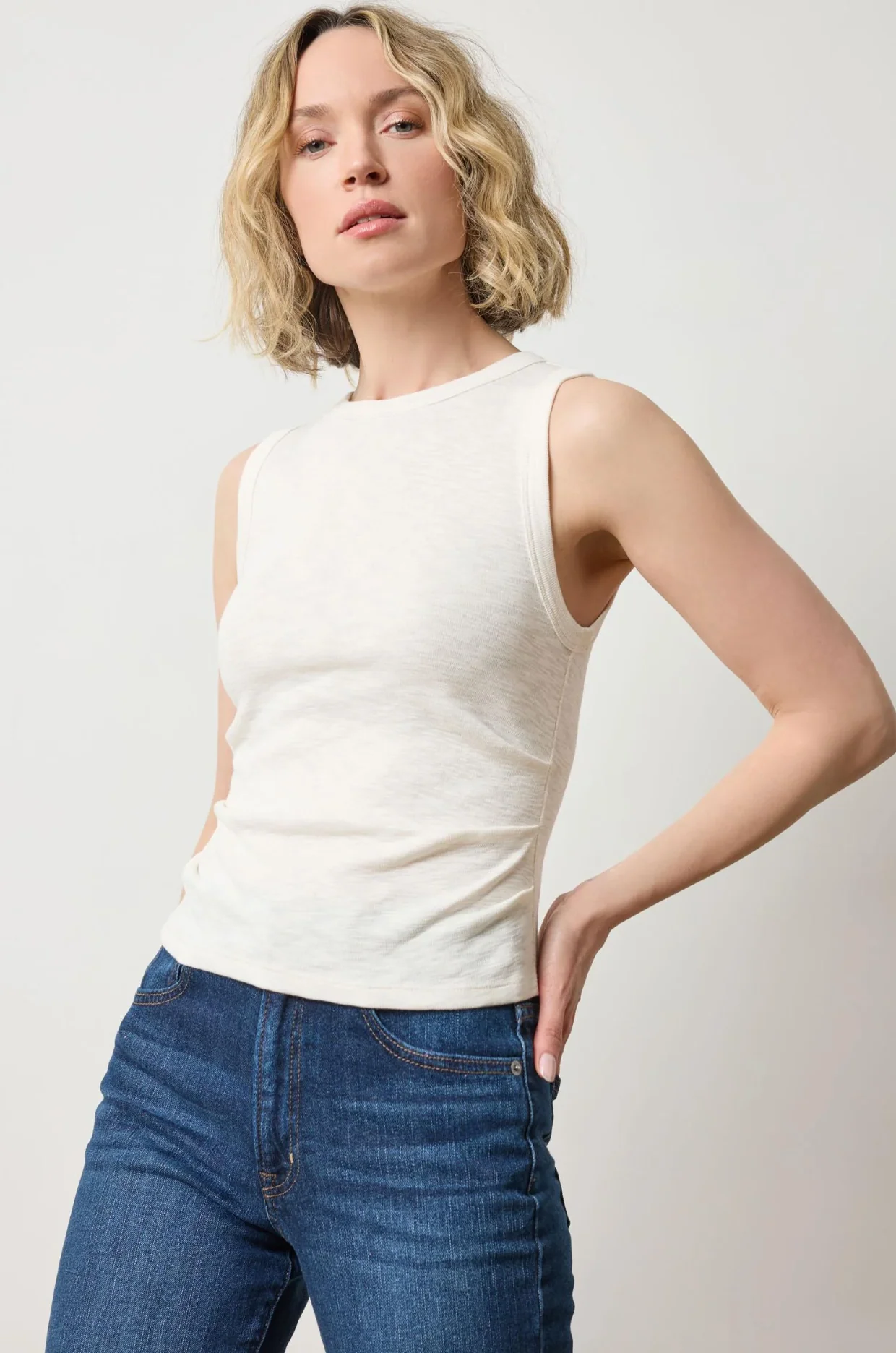 RIB SLUB SIDE PLEAT TANK - Image 7