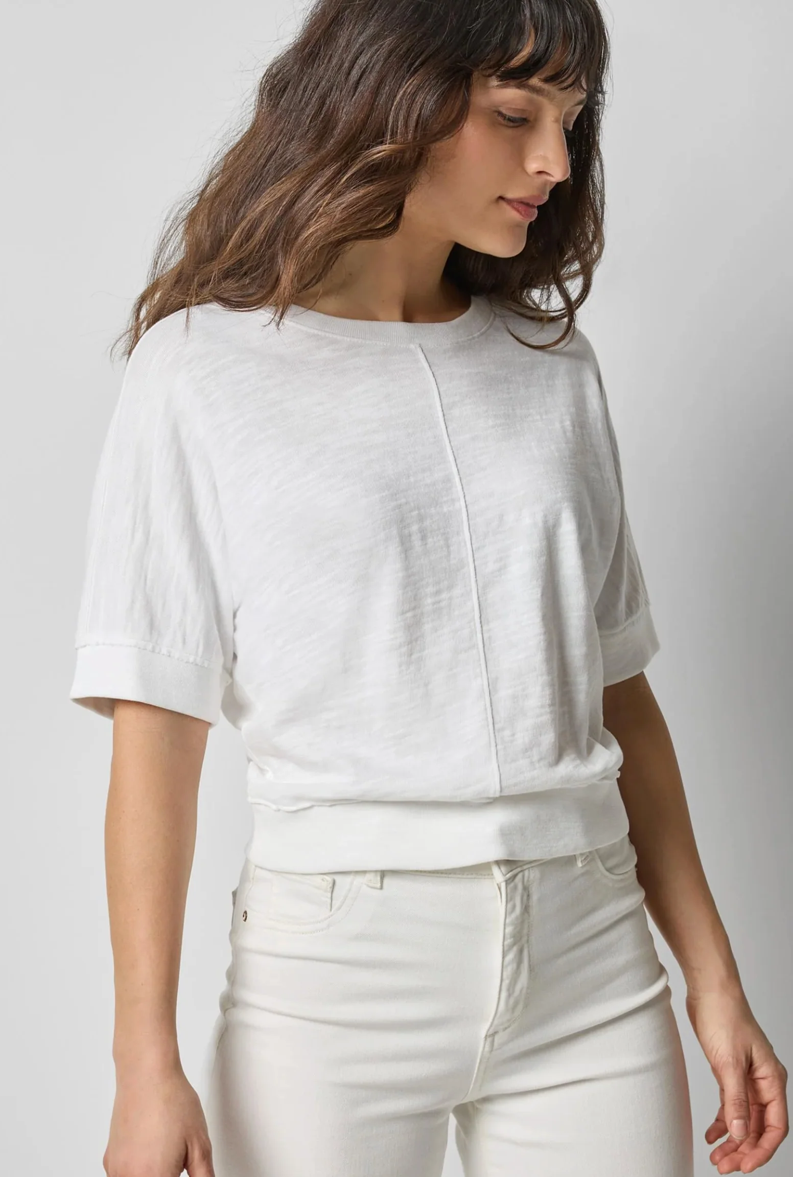 RIB TRIM SHORT SLEEVE TEE - Image 3