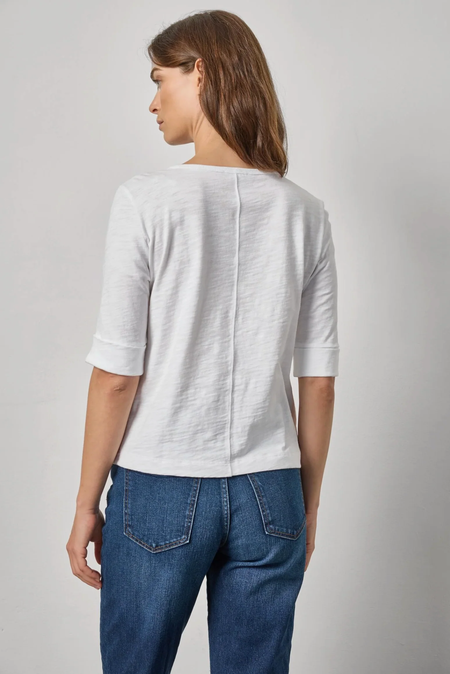 RIB TRIM ELBOW SPLIT NECK - Image 4