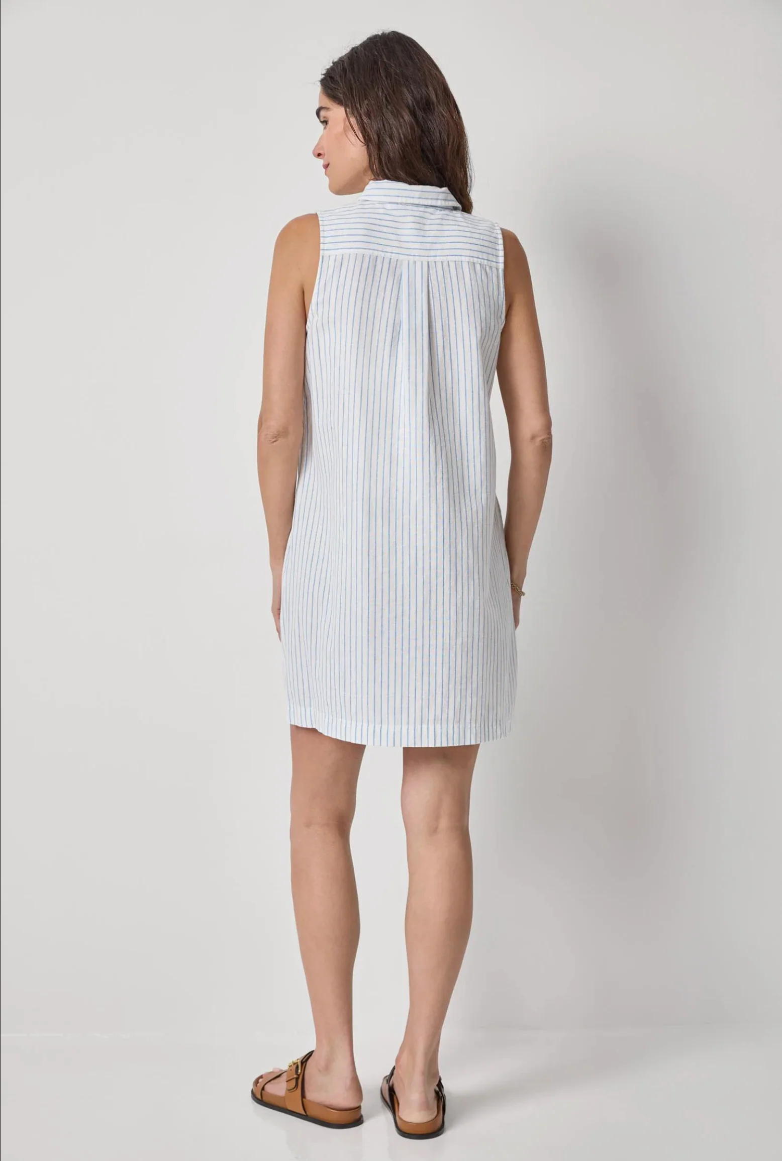 STRIPED BUTTON DOWN DRESS - Image 3