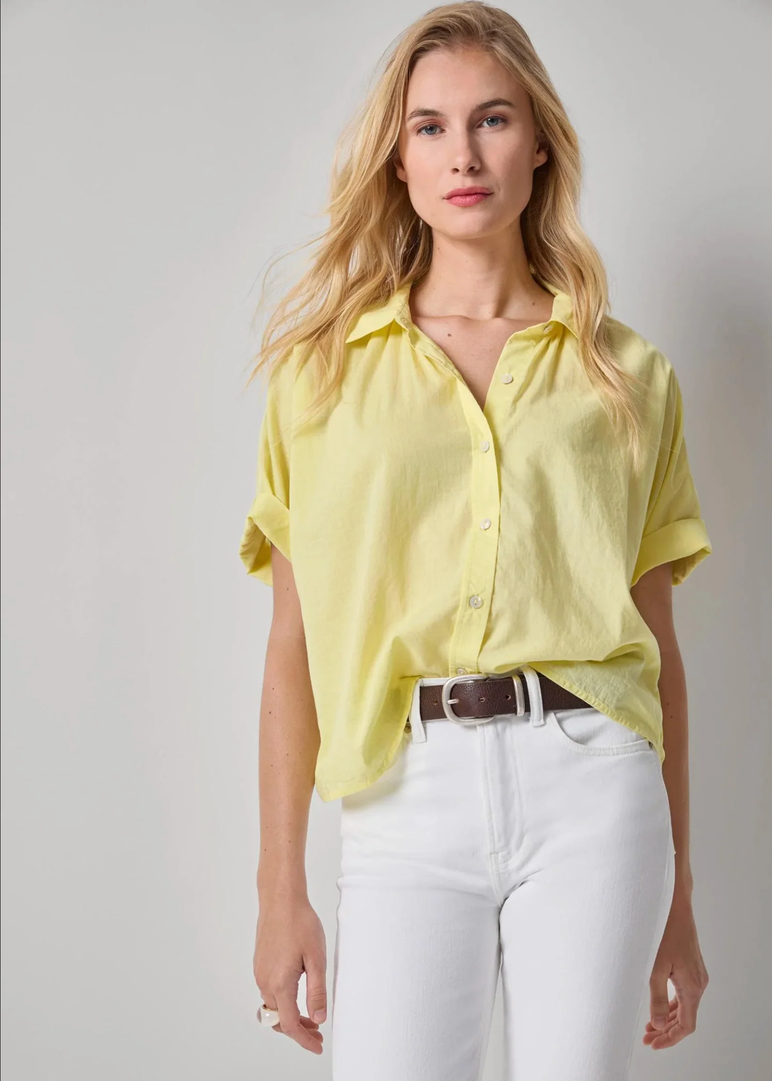 ELBOW SLEEVE BUTTON DOWN