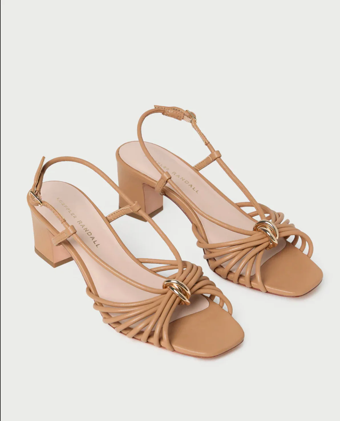 MINNA STRAPPY MID HEEL SANDAL W/HARDWARE 2.25IN - Image 3