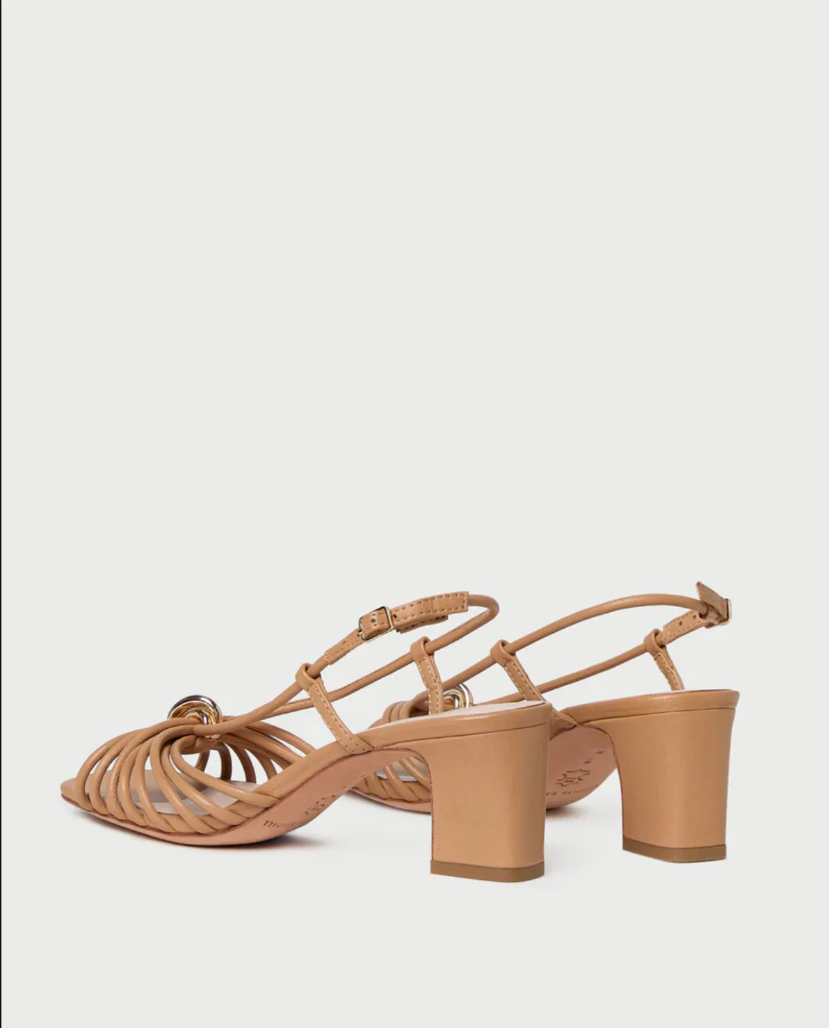 MINNA STRAPPY MID HEEL SANDAL W/HARDWARE 2.25IN - Image 4