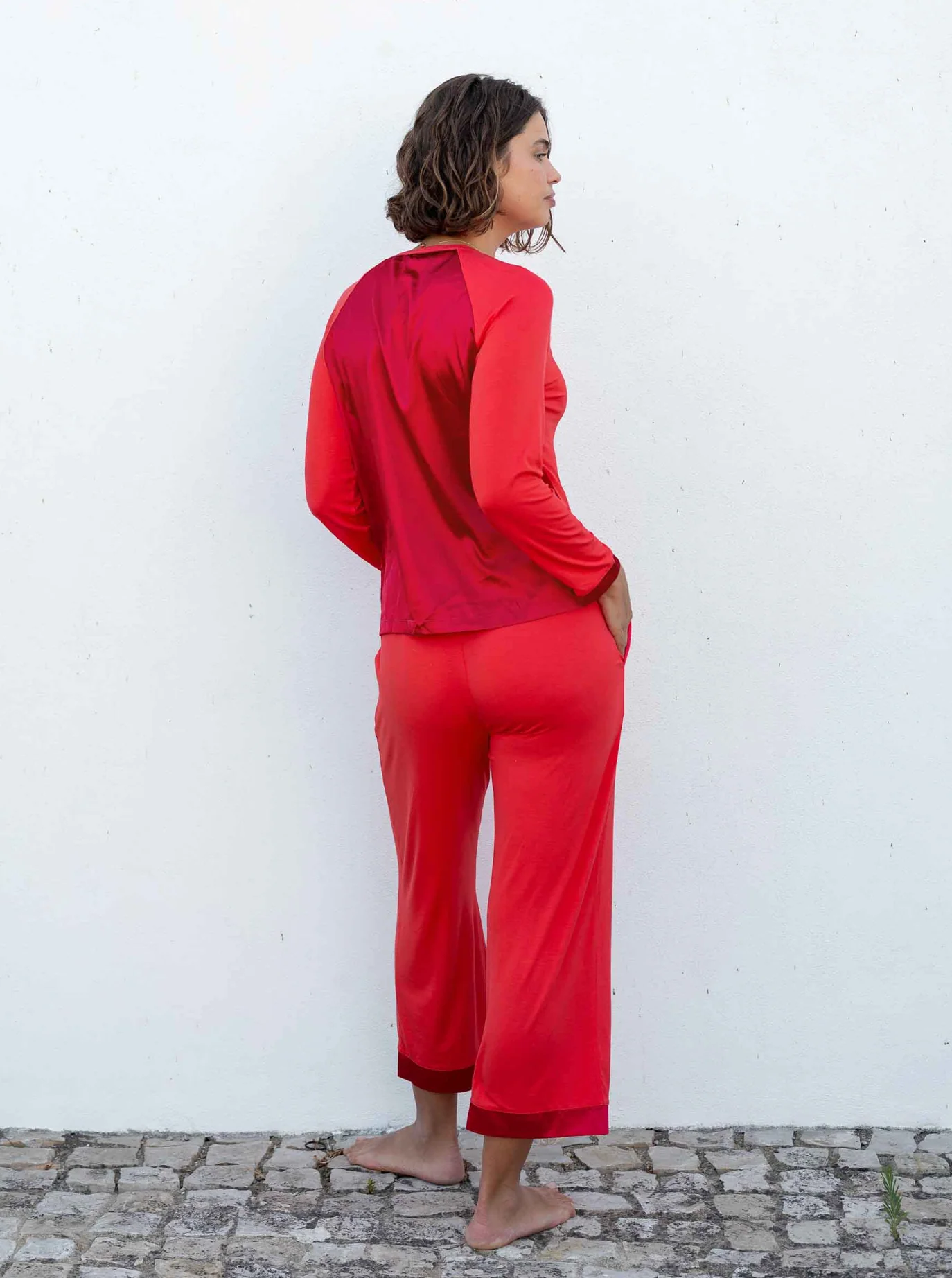 SATIN SAILOR MODAL PAJAMA SET - Image 10