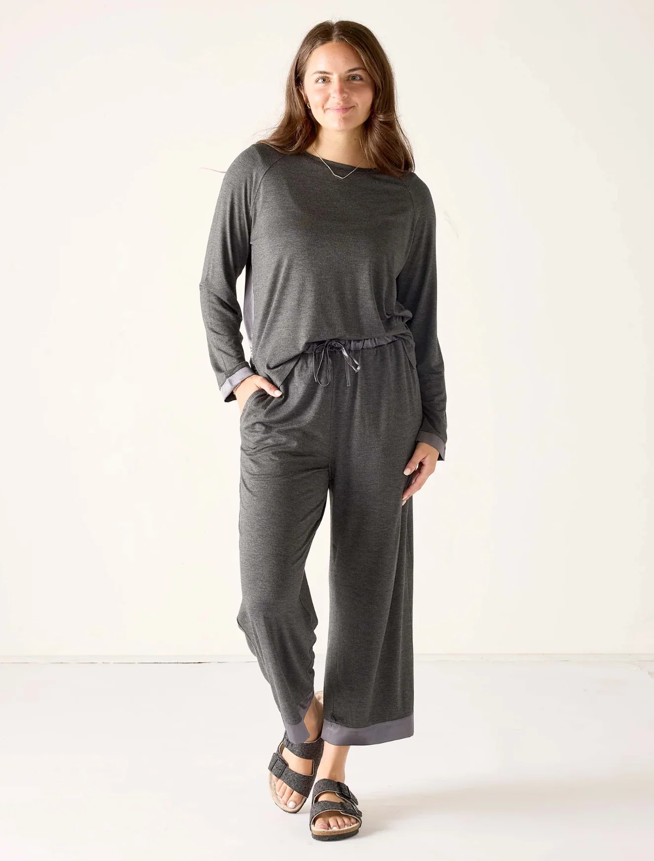 SATIN SAILOR MODAL PAJAMA SET - Image 2