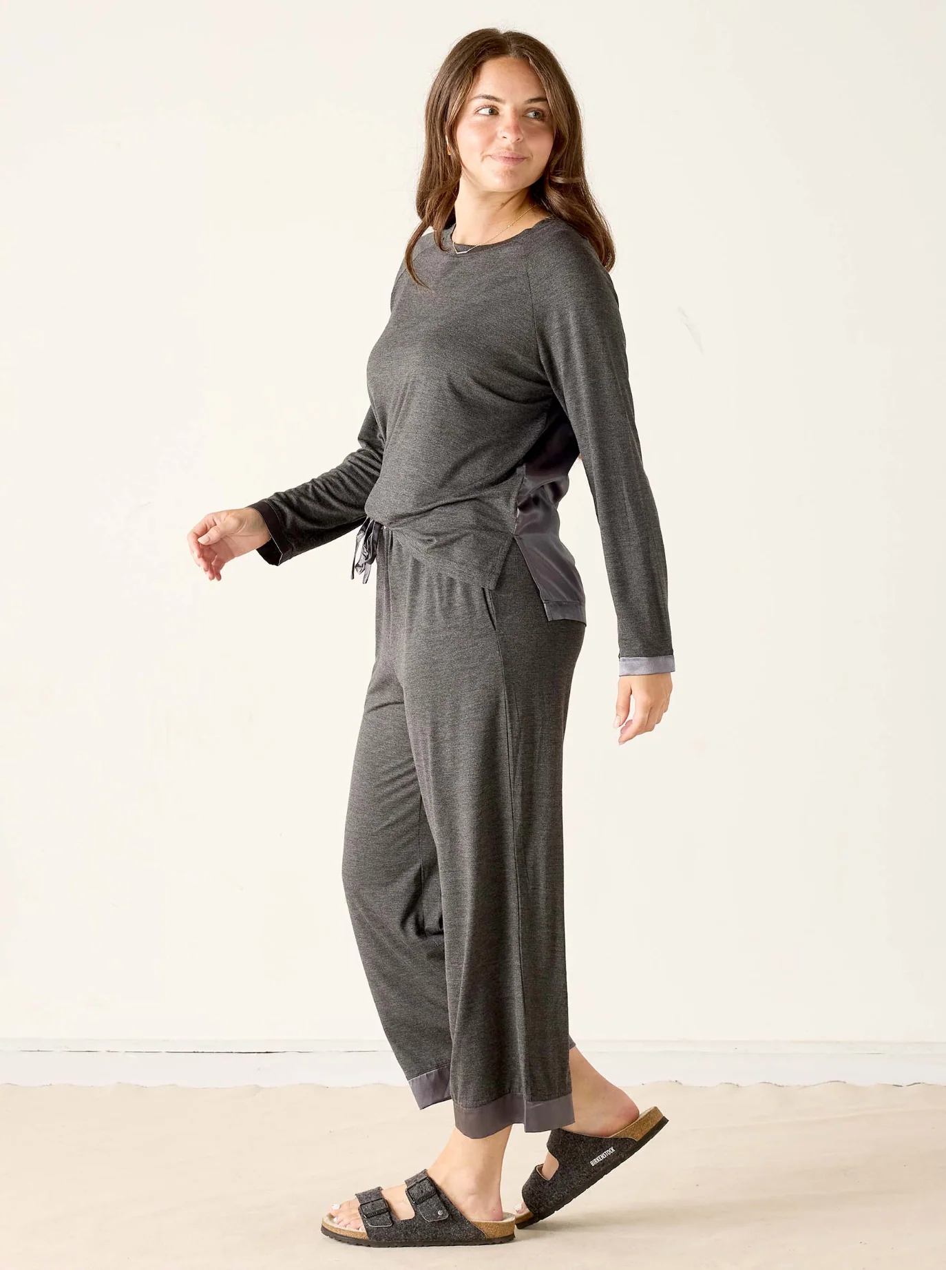 SATIN SAILOR MODAL PAJAMA SET - Image 4