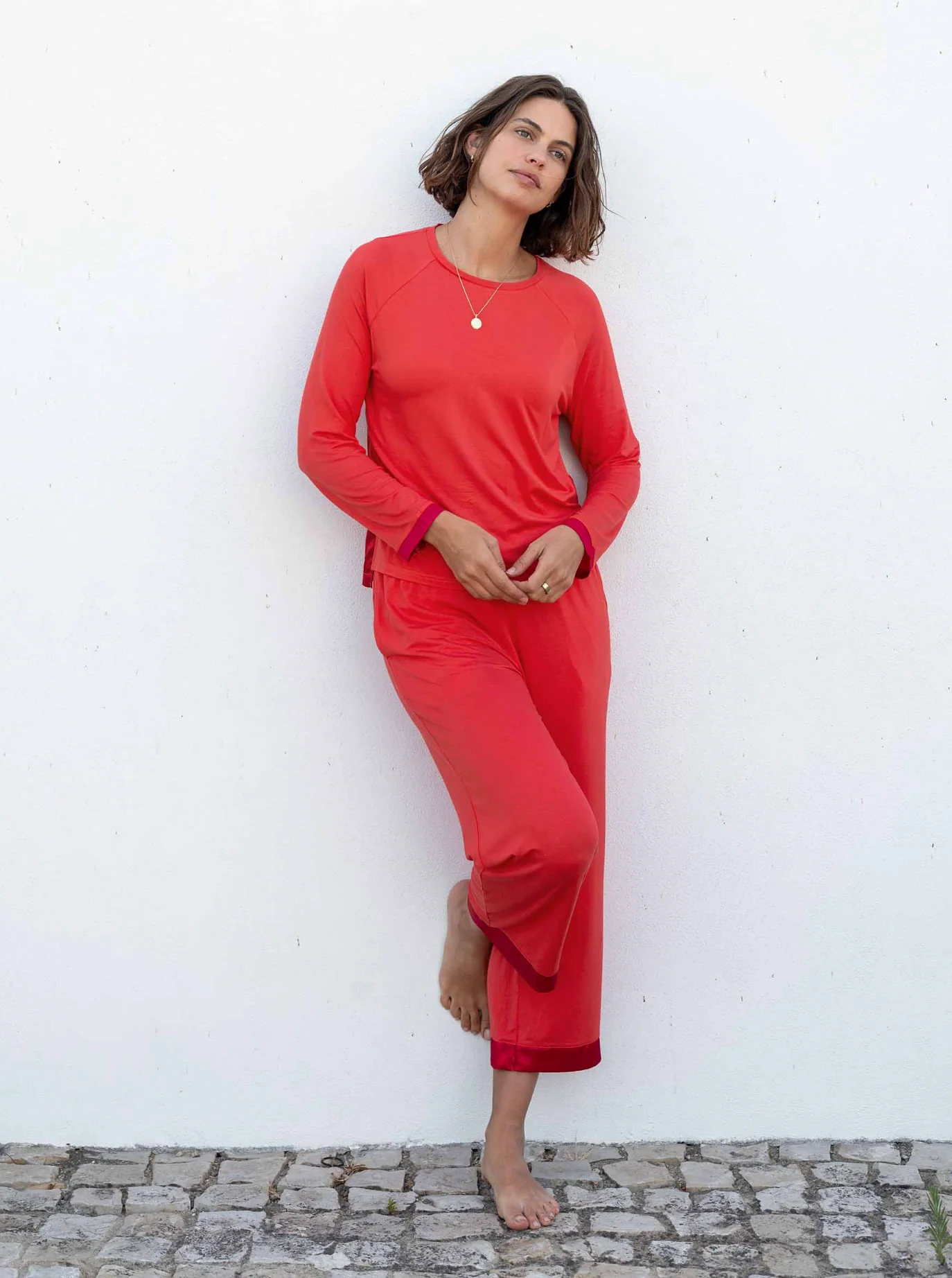 SATIN SAILOR MODAL PAJAMA SET - Image 8
