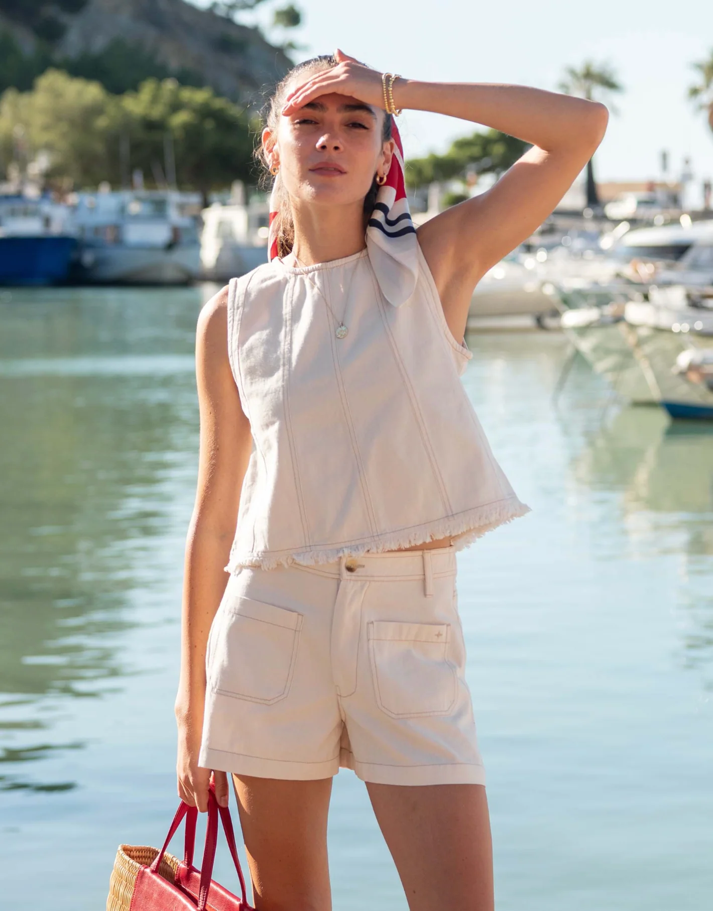 COCO SAILOR TWILL SHORTS - Image 2