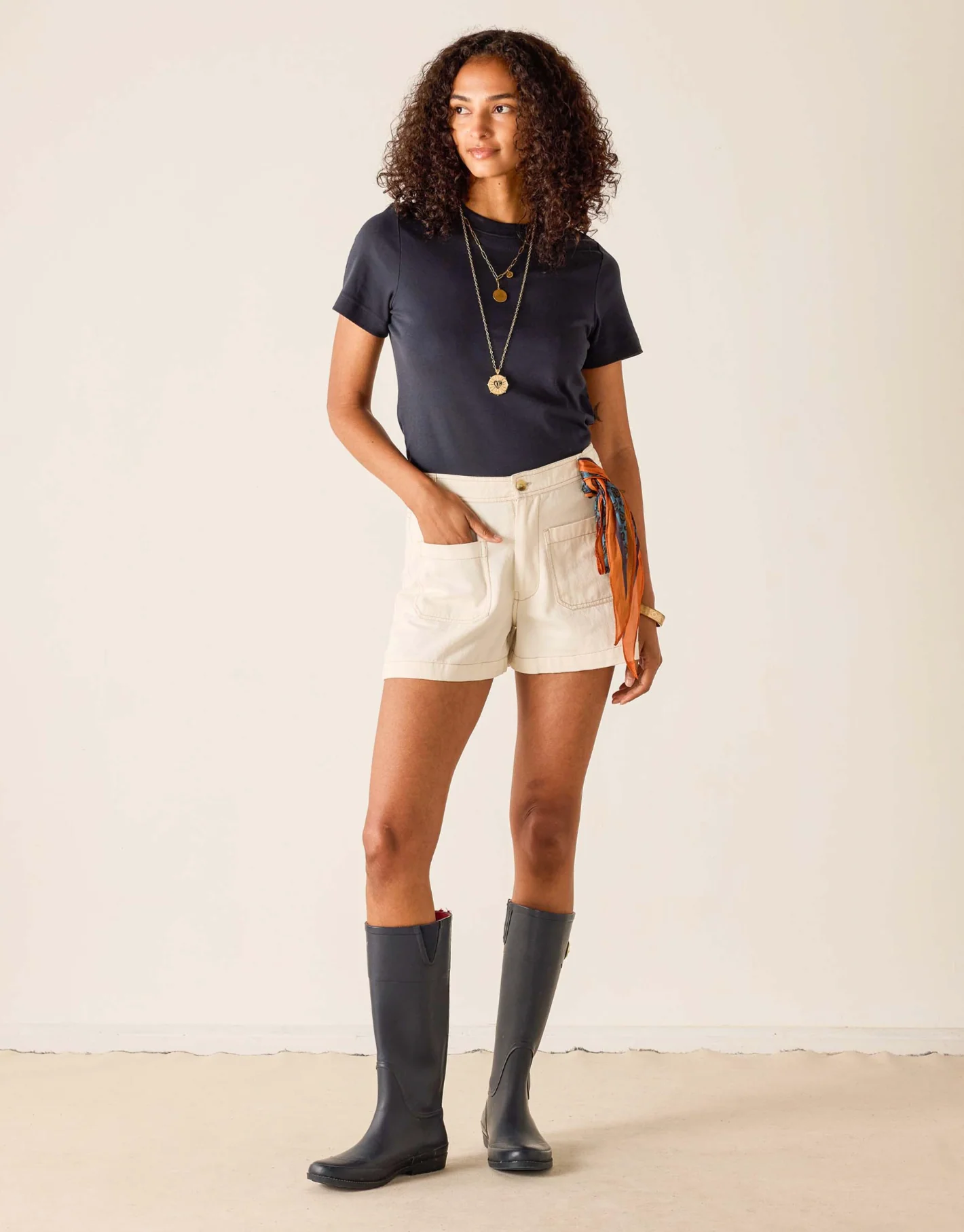 COCO SAILOR TWILL SHORTS - Image 4