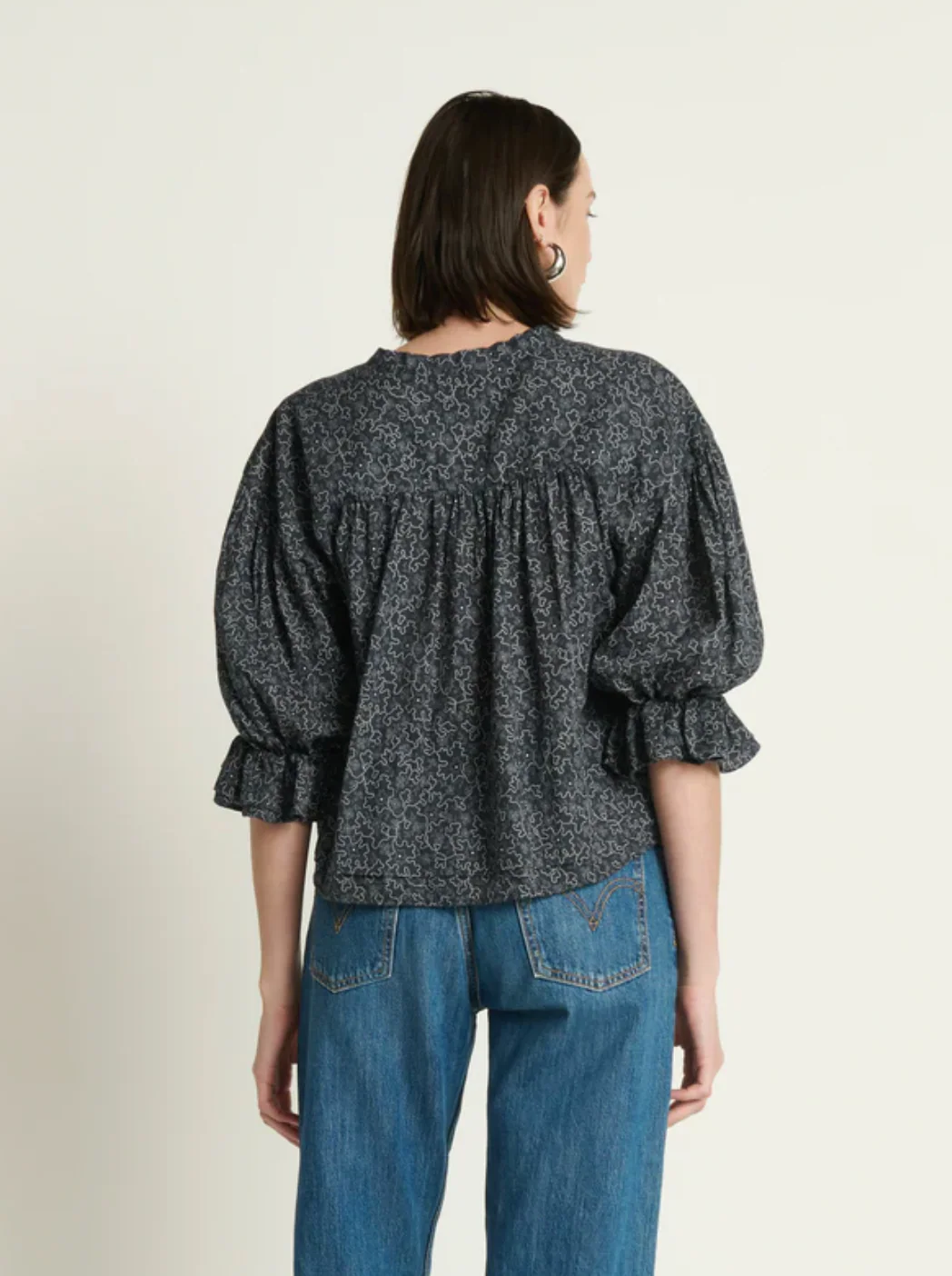 SCARLET PINTUCK BLOUSE - Image 4