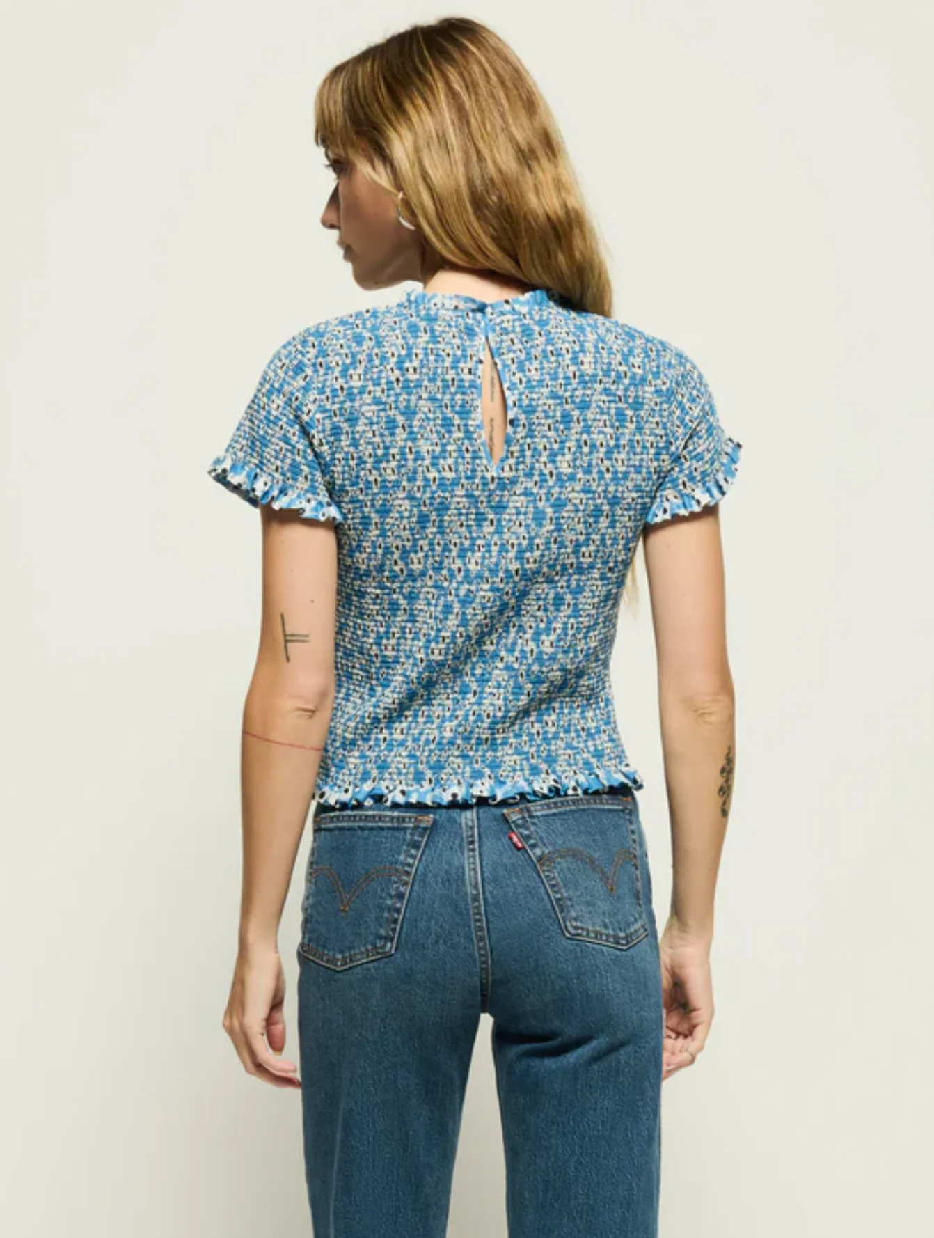 EVIE SMOCKED TOP - Image 4