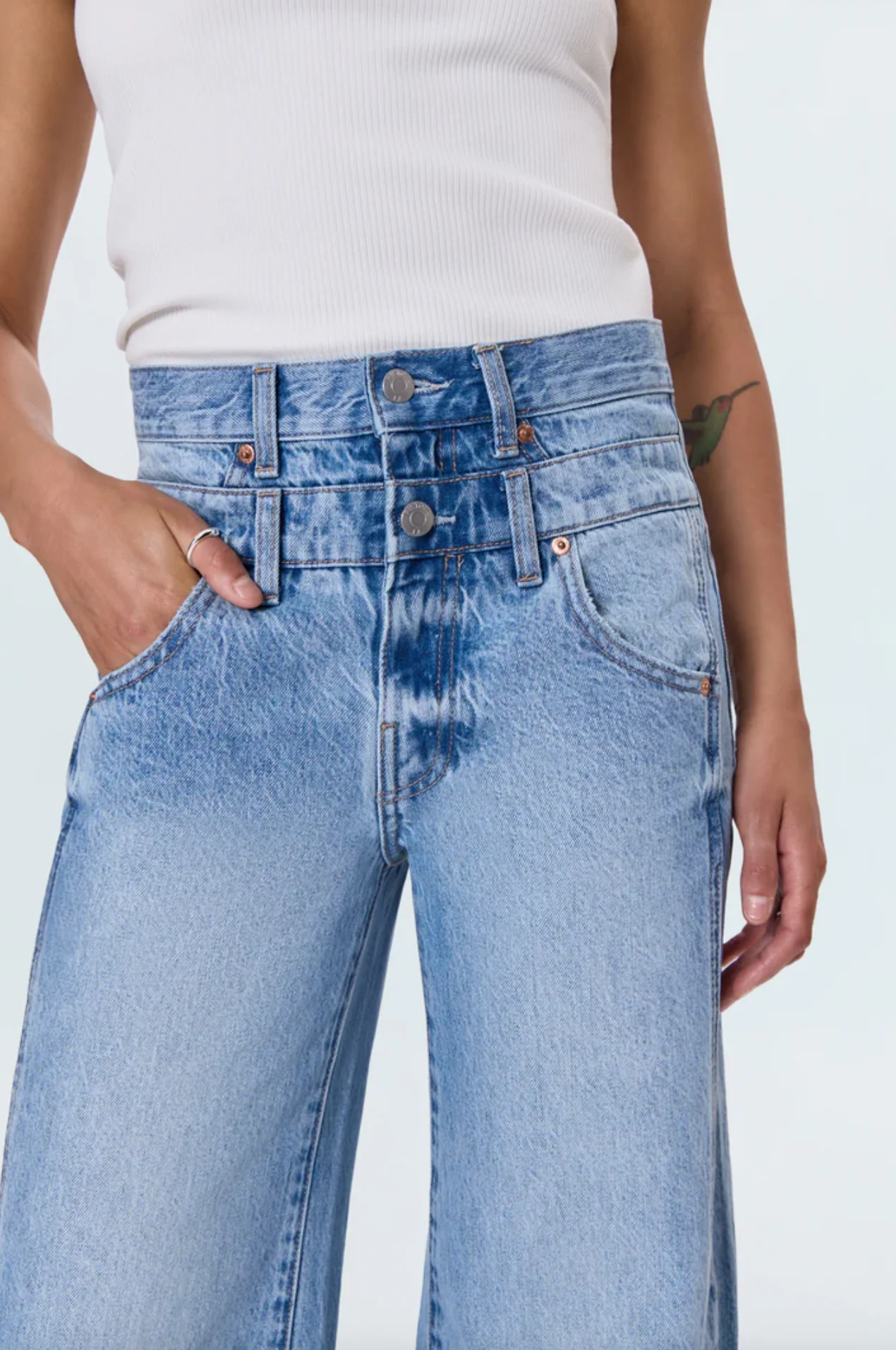 CALEB HI RISE RELAXED STACK WAIST - Image 2