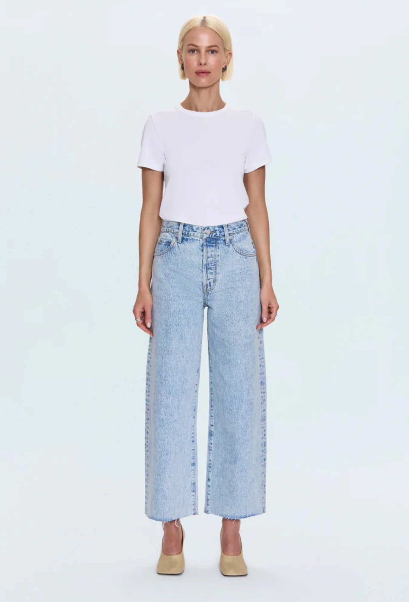 TATE CROP HI RISE BOWED WIDE LEG - Image 2