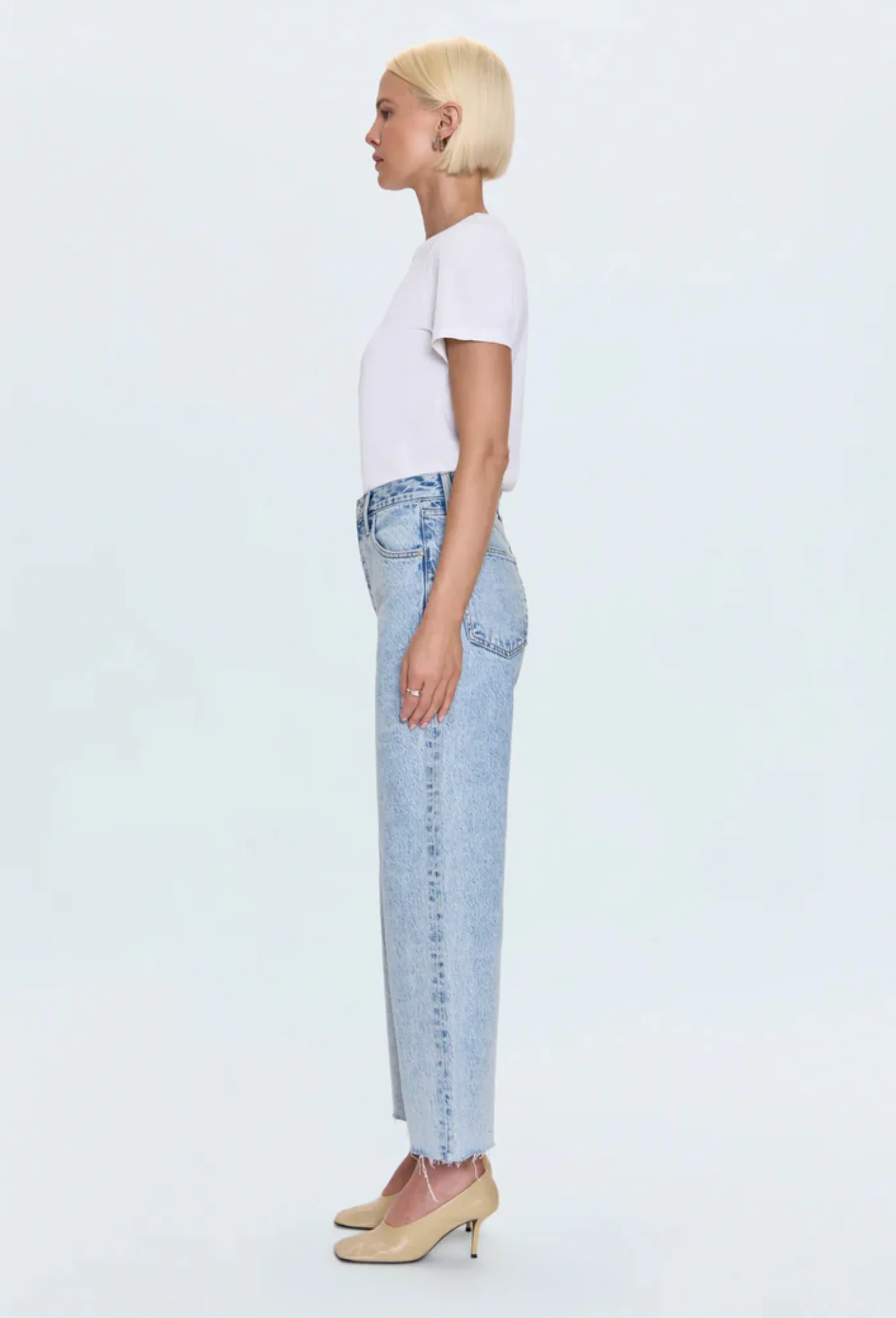 TATE CROP HI RISE BOWED WIDE LEG - Image 3