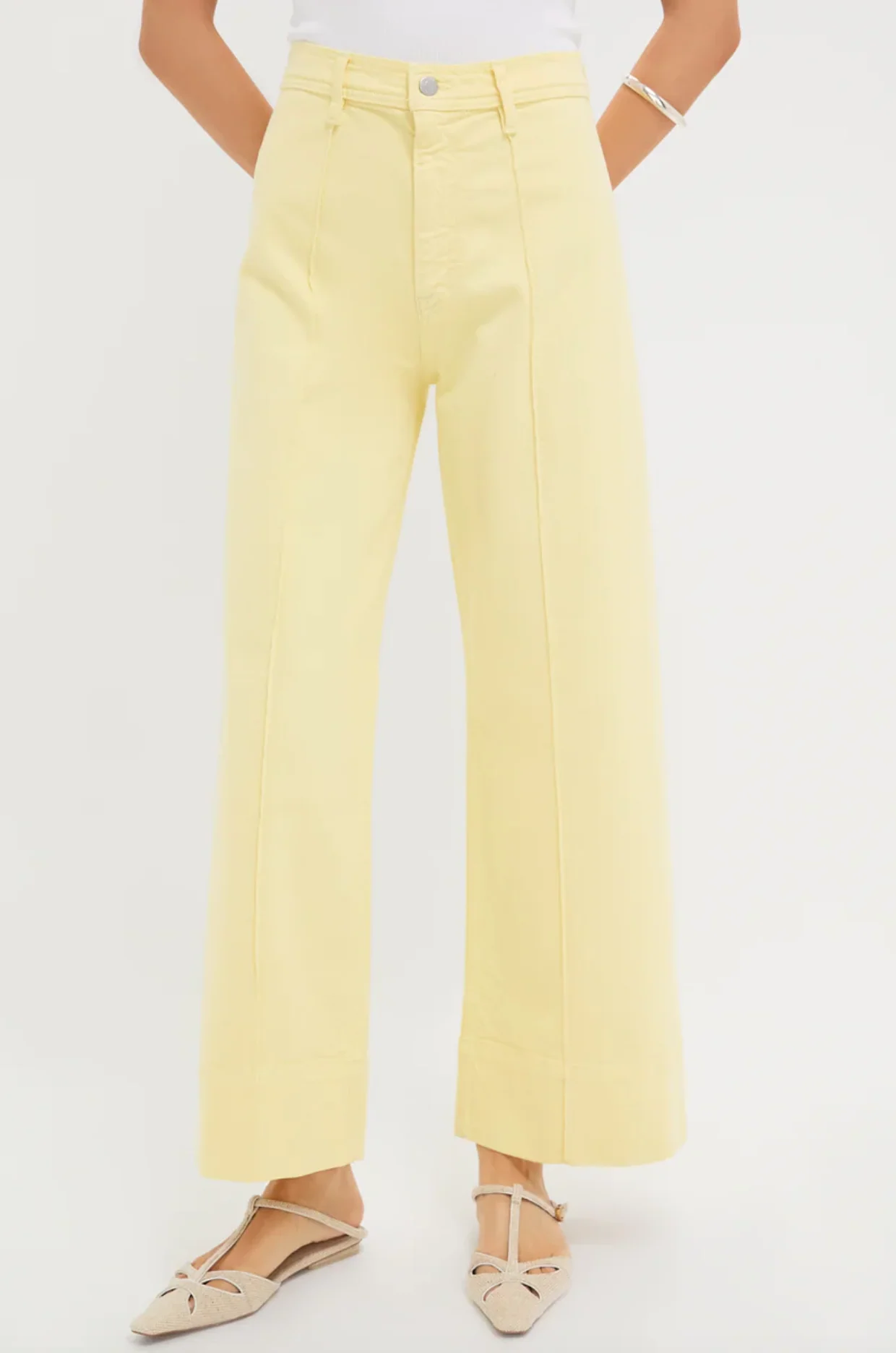 PENNY ANKLE PINTUCK HI RISE WIDE LEG - Image 3