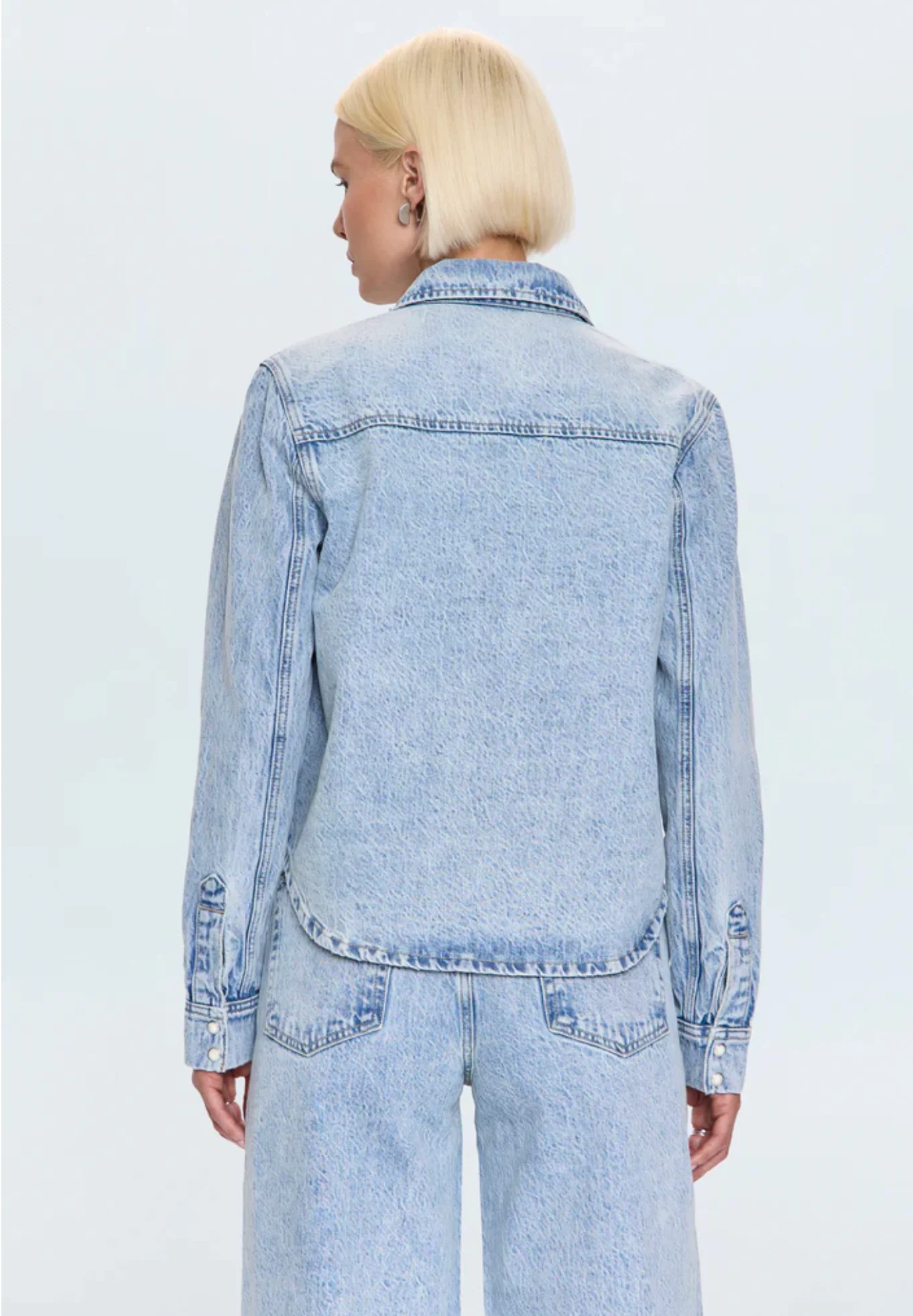 THEA SHRUNKEN DENIM SHACKET - Image 3