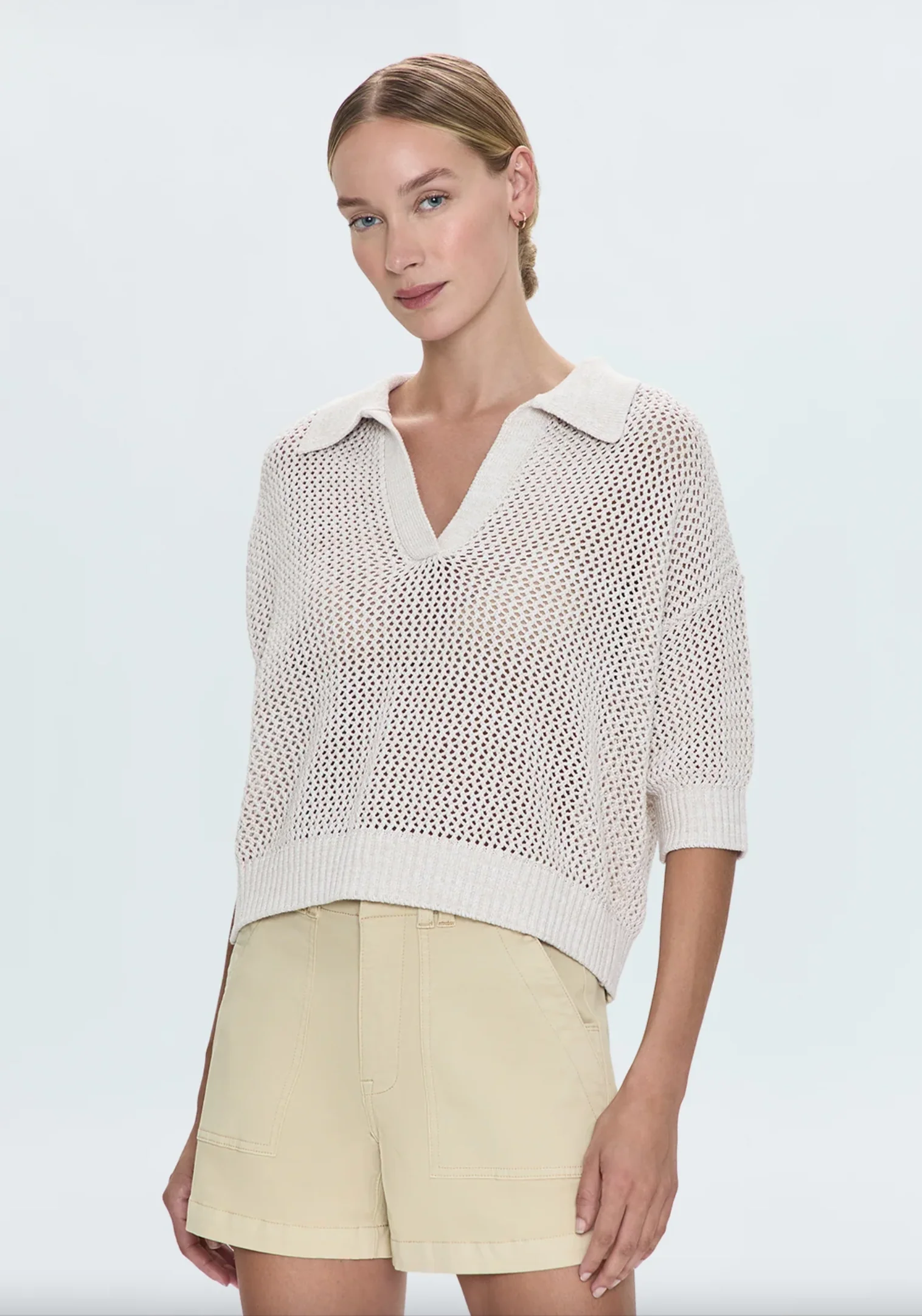 EMMA OPEN KNIT POLO - Image 3