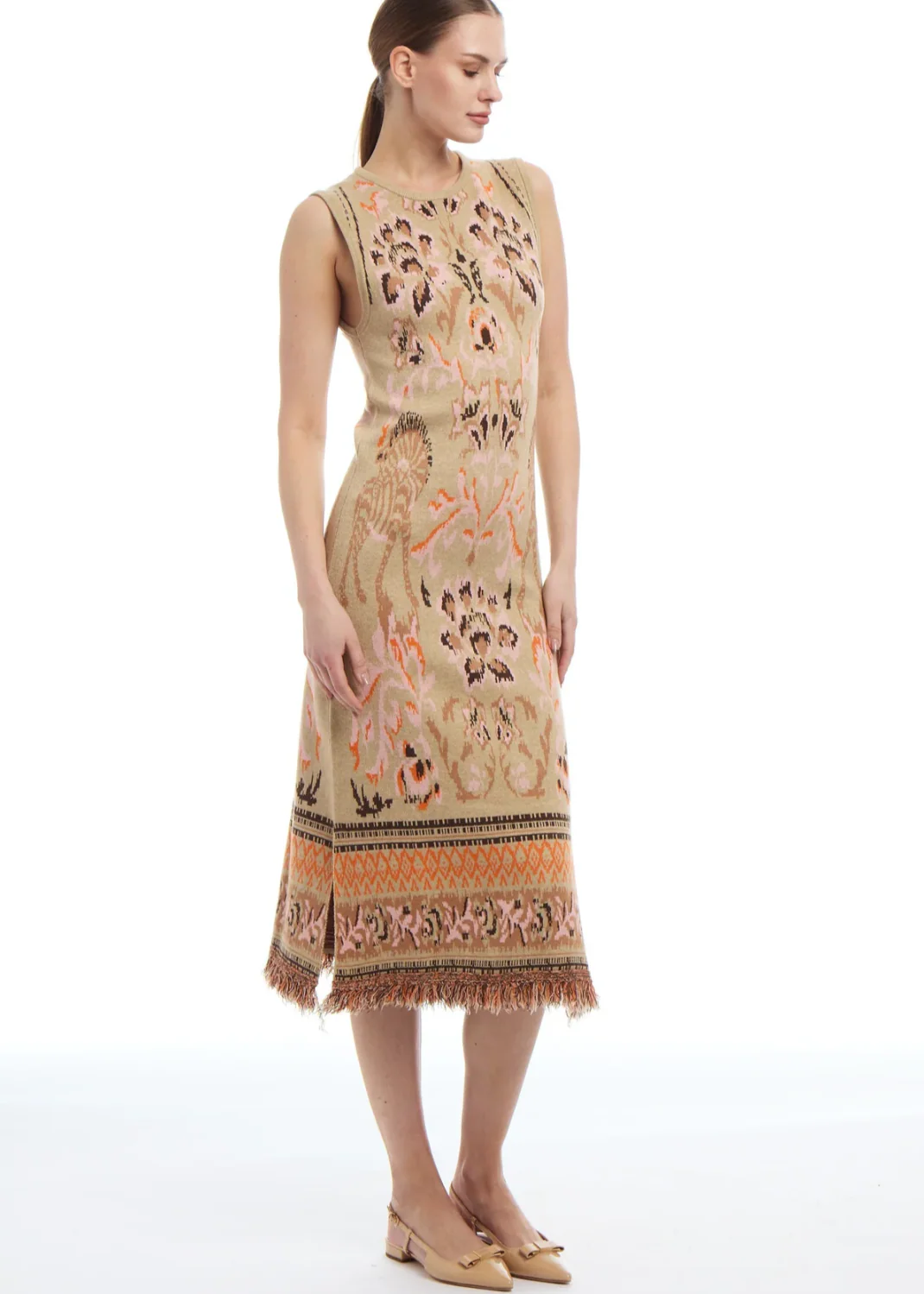 CAMILLE KNIT JACQUARD DRESS