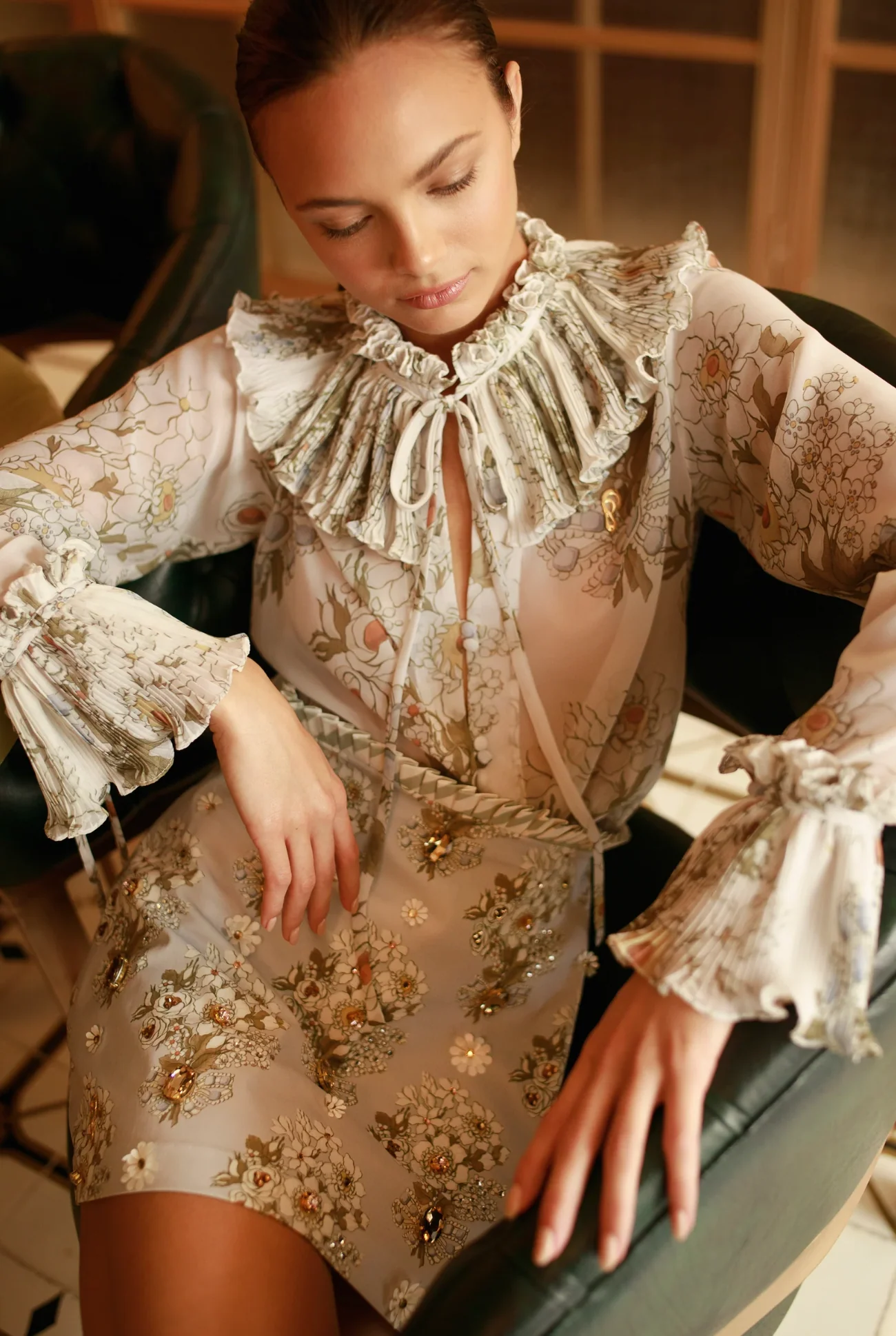 FLORAL VINTAGE BLOUSE - Image 3