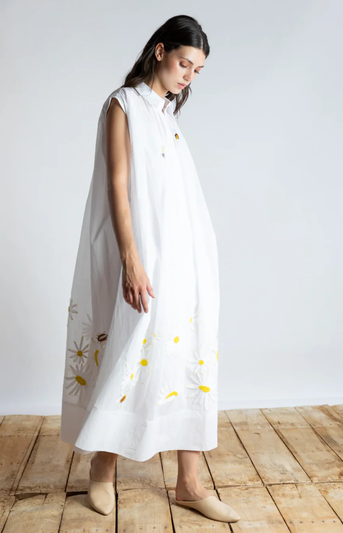 EMBROIDERED DAISY DRESS - Image 3