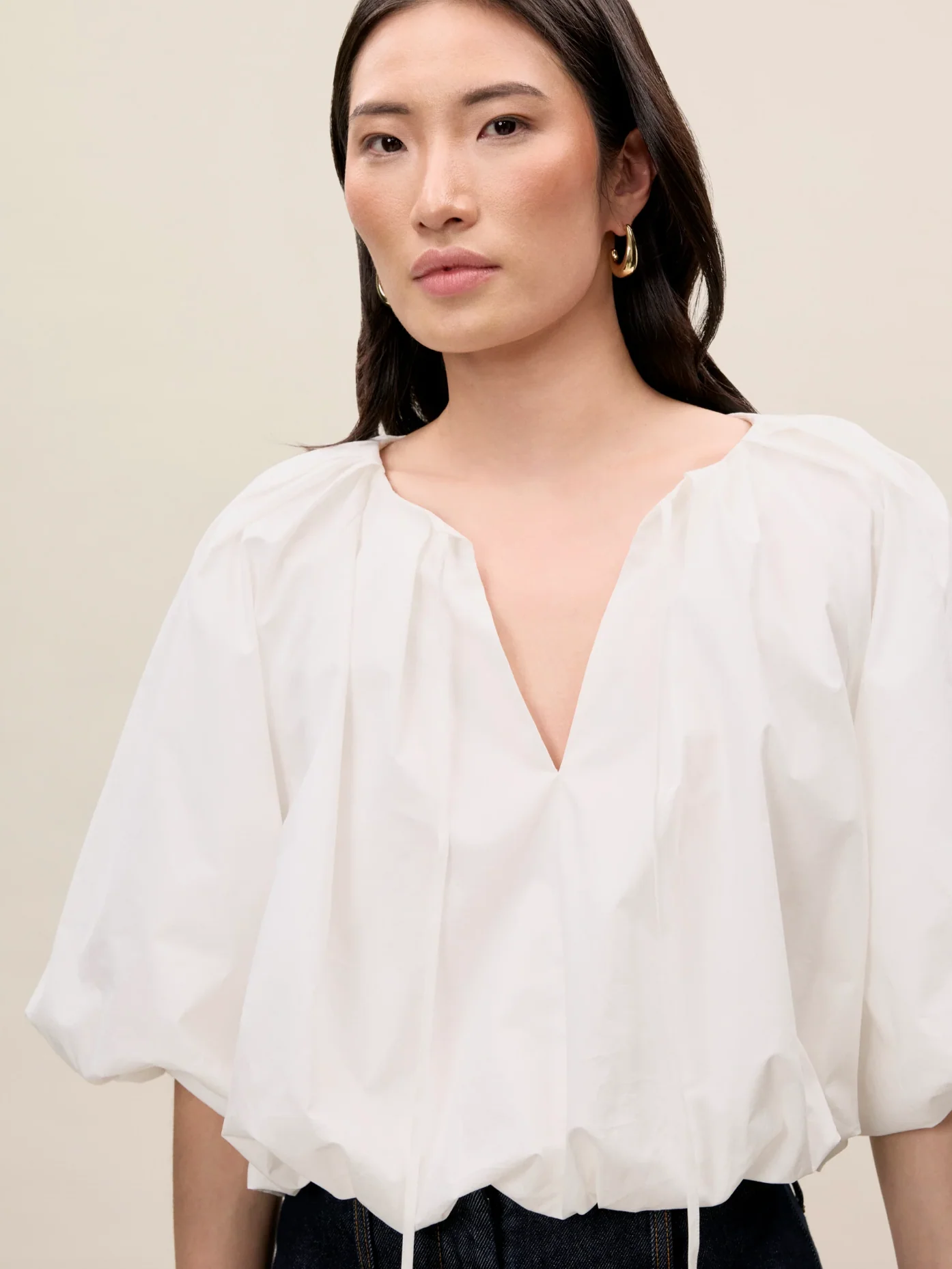 POPLIN BUBBLE TOP - Image 2
