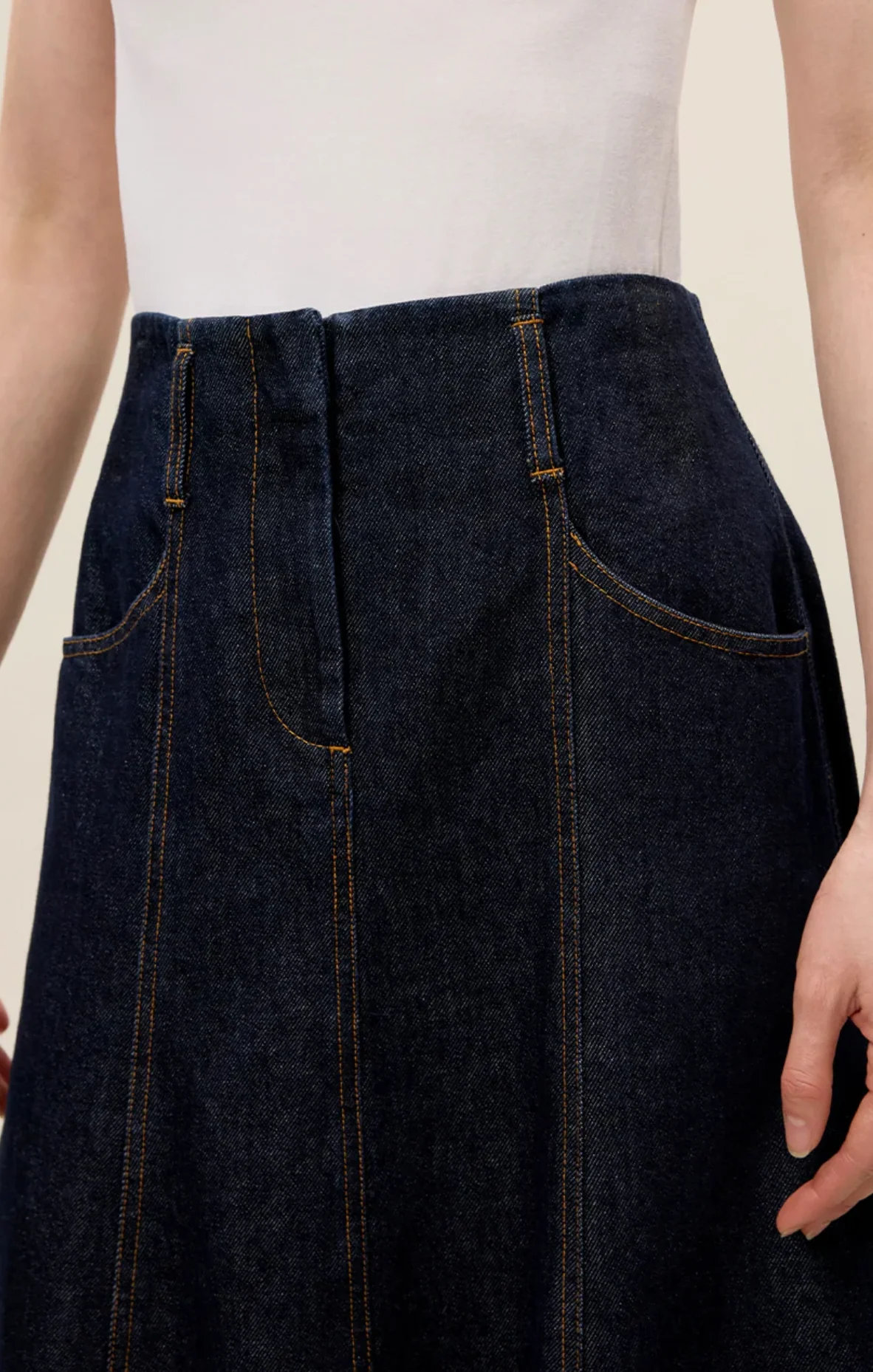 GABRIELLE DENIM SKIRT - Image 4