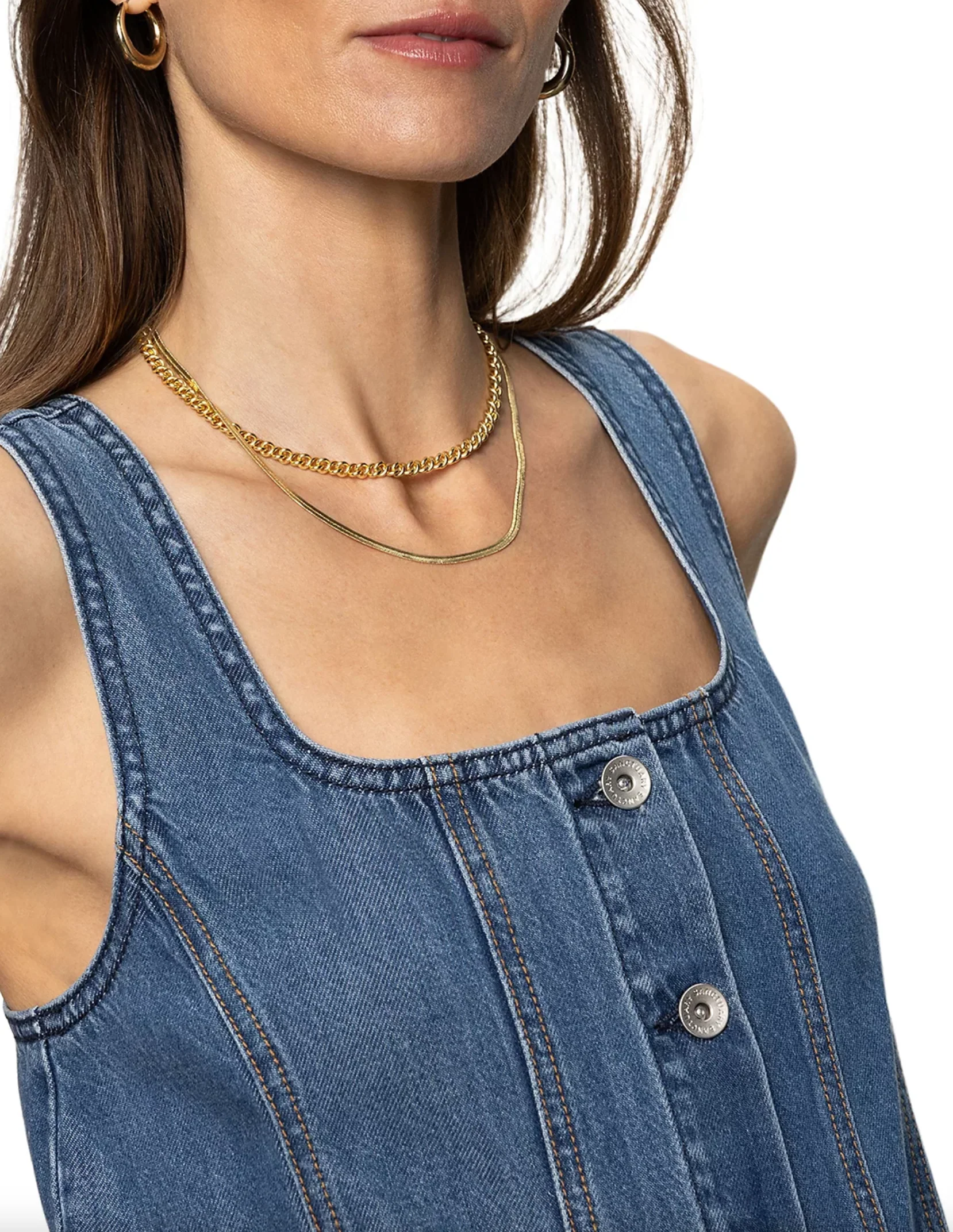 BLOSSOM DENIM DRESS - Image 3