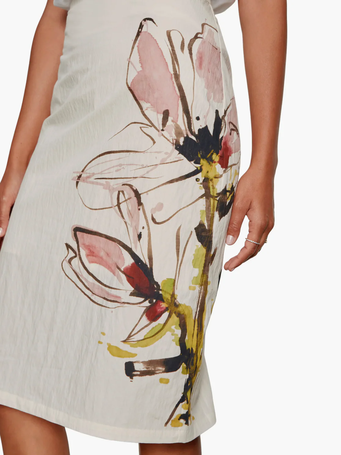 SPRING FLEUR PENCIL SKIRT - Image 2