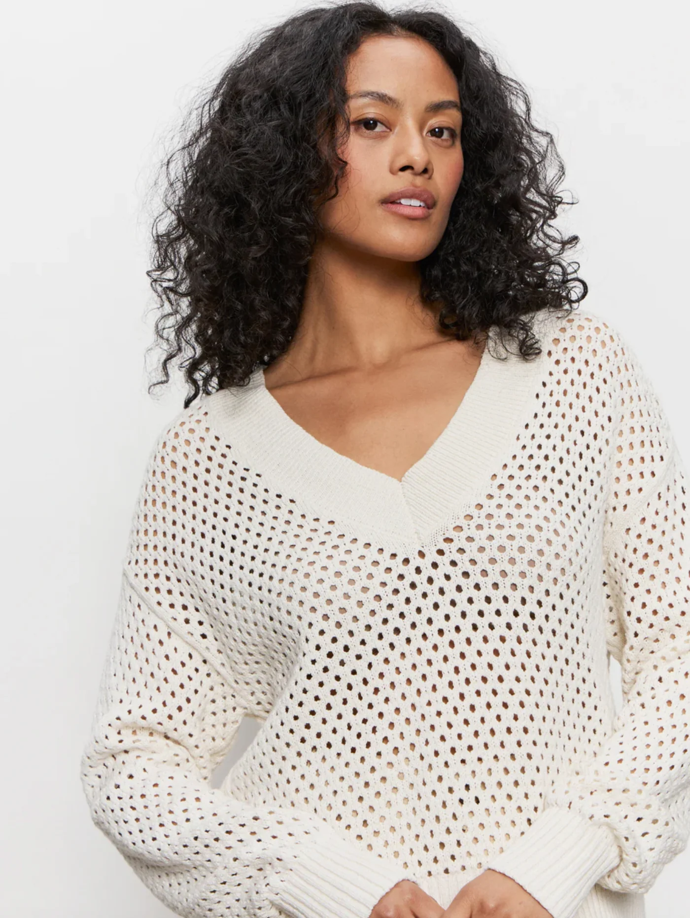 AIRY OPENWORK SWEATER - Image 2