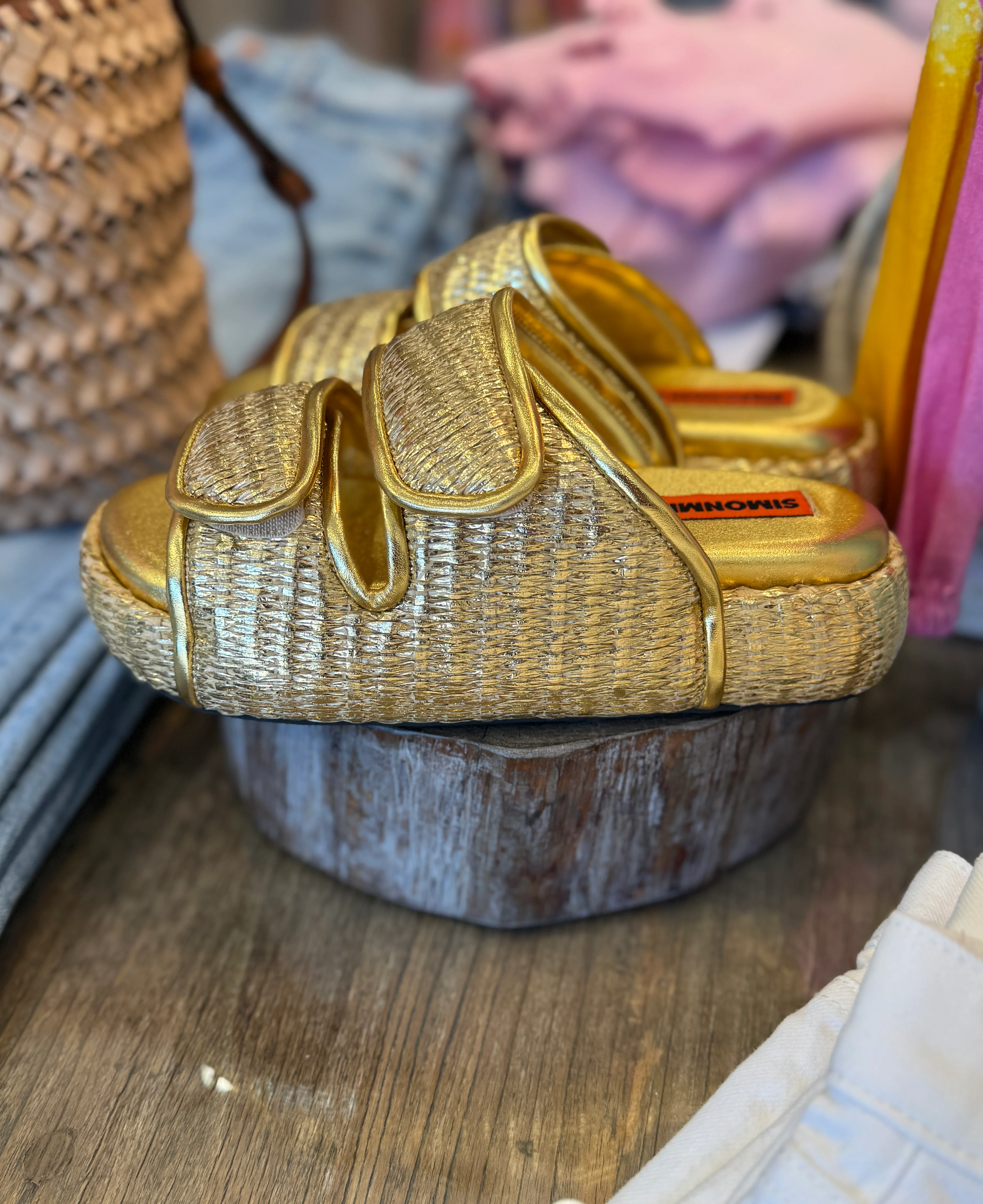 METALLIC RAFFIA CRO SLIDE - Image 2
