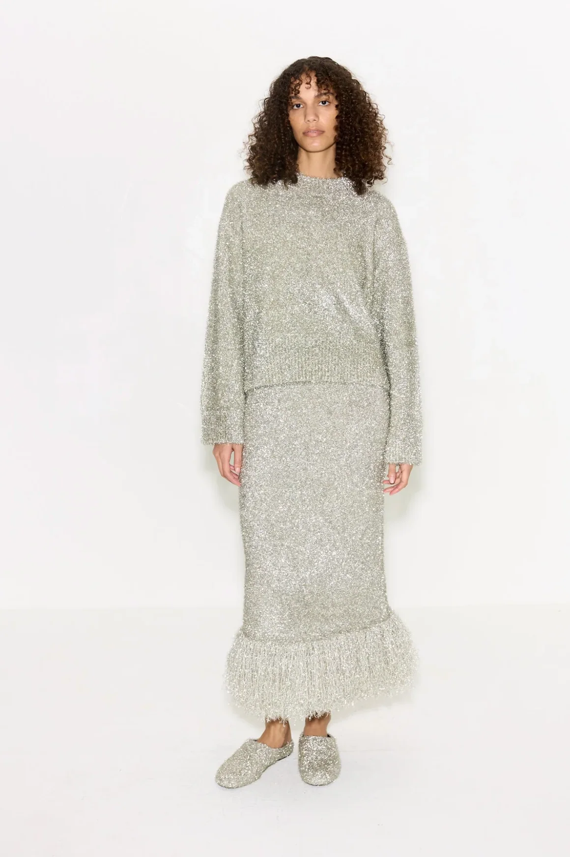 BRINK TINSEL KNIT SKIRT - Image 2
