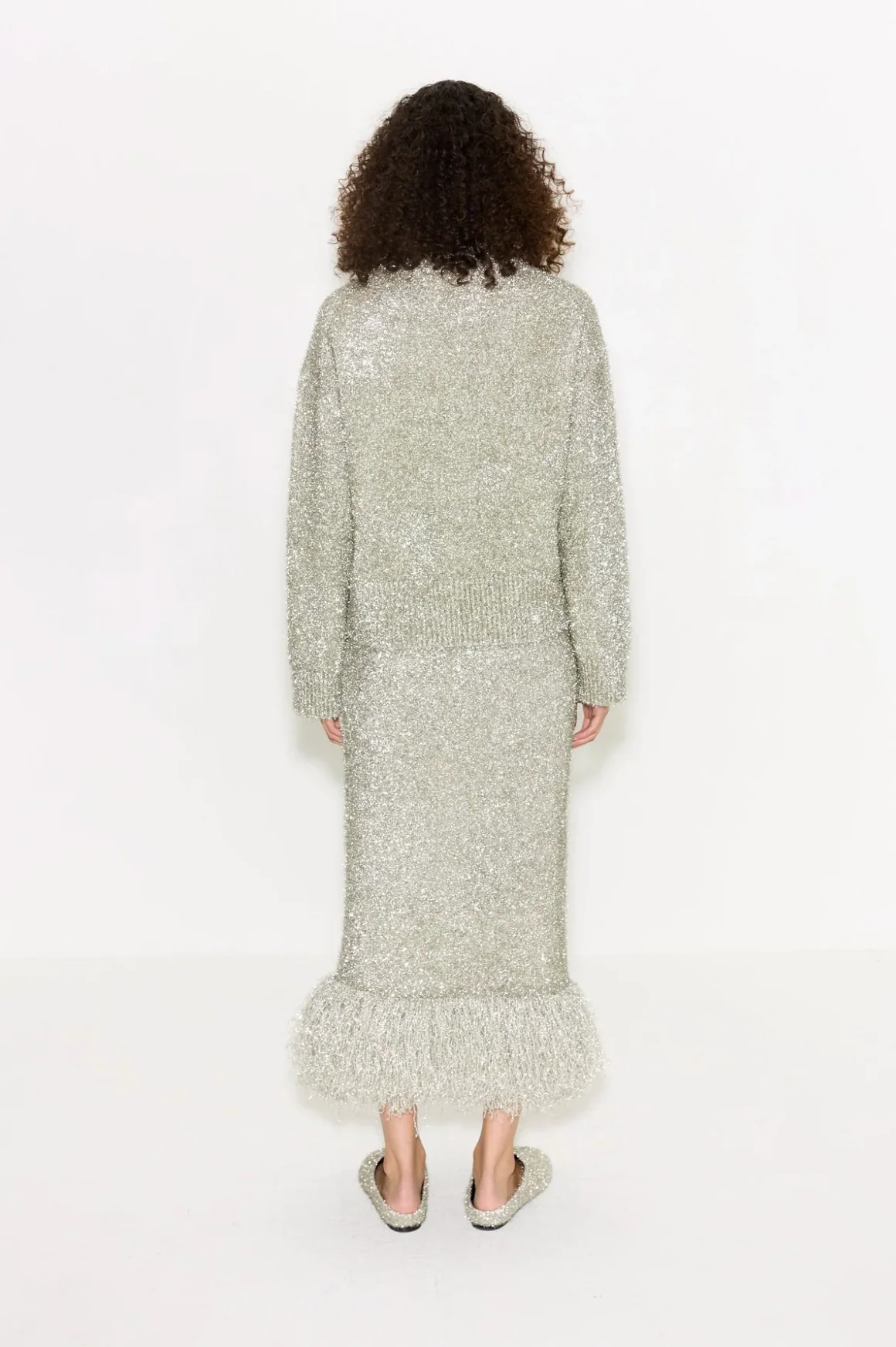 BRINK TINSEL KNIT SKIRT - Image 3