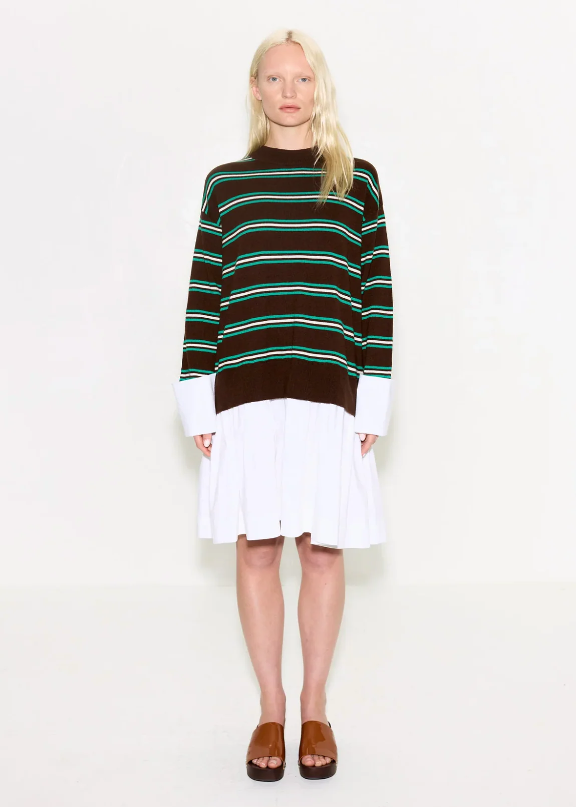 PIP POPLIN COMBO DRESS