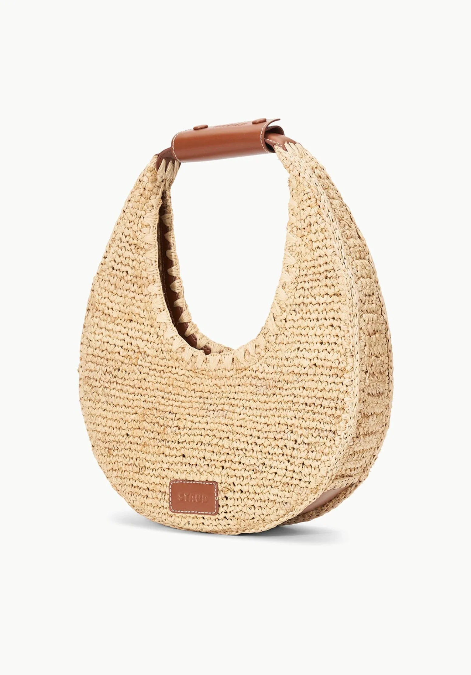 MOON RAFFIA TOTE BAG NATURAL/TAN - Image 2