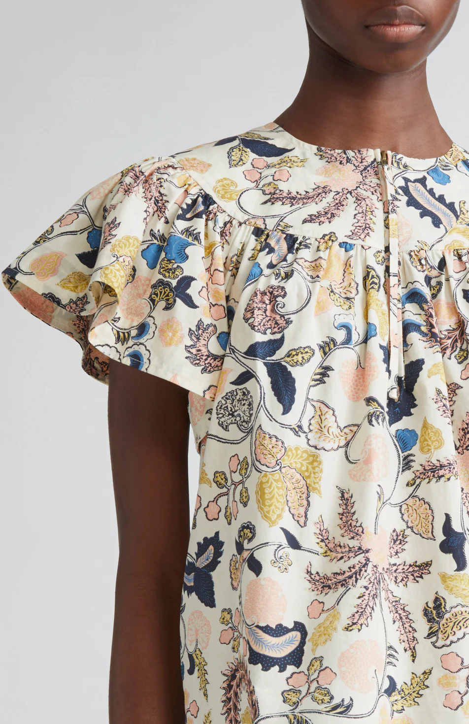 PERLINE FLUTTER SLEEVE BLOUSE - Image 3