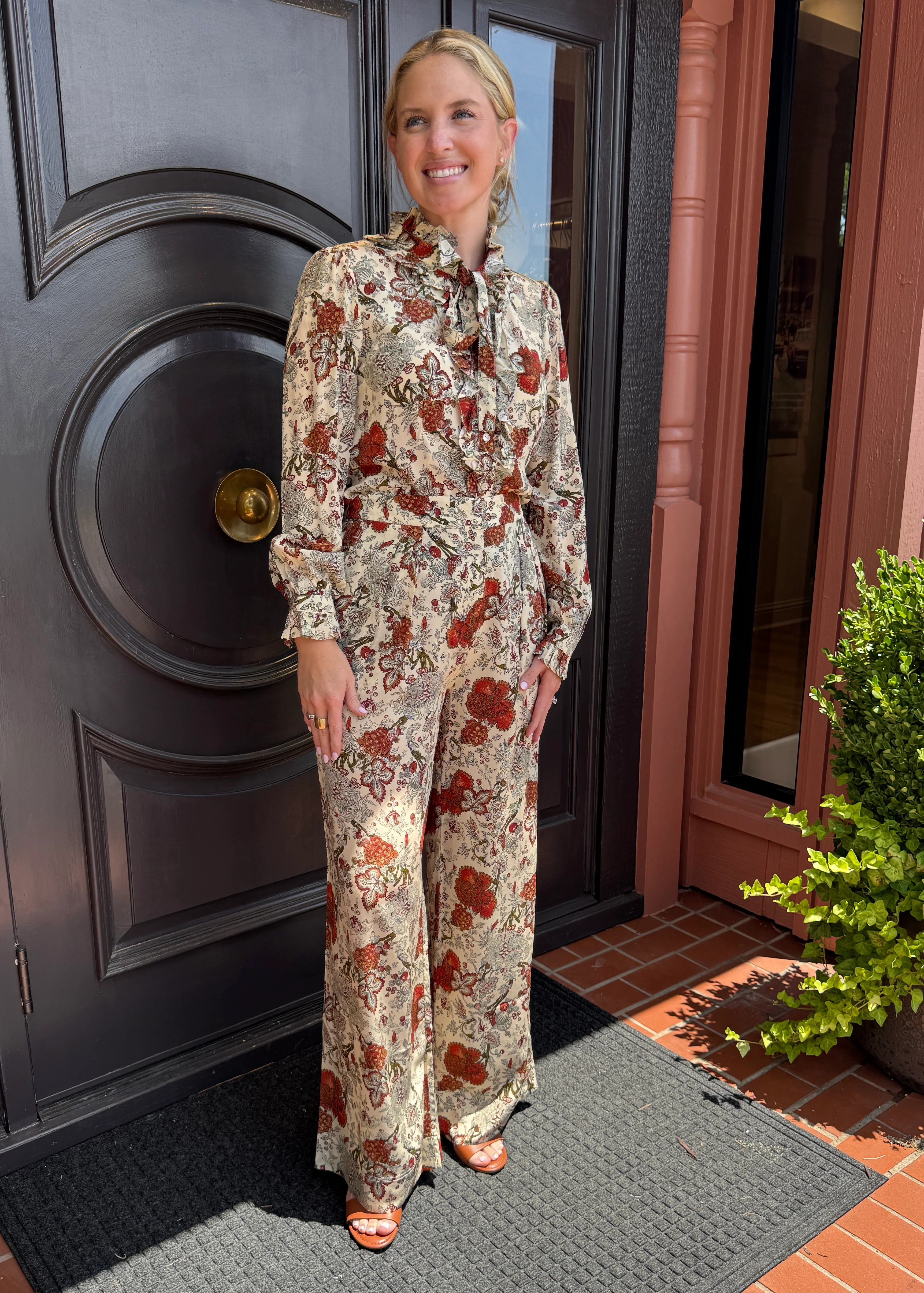 CATROUX SILK BUTTON FRONT BLOUSE - Image 4
