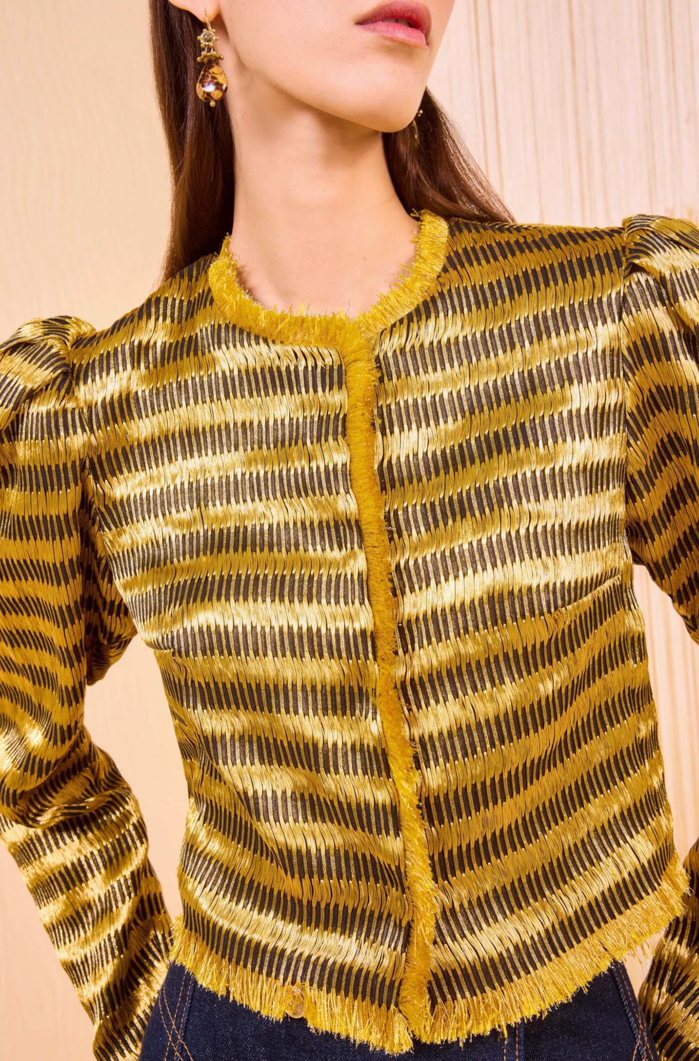 BELLE COLLARLESS JACKET - Image 2