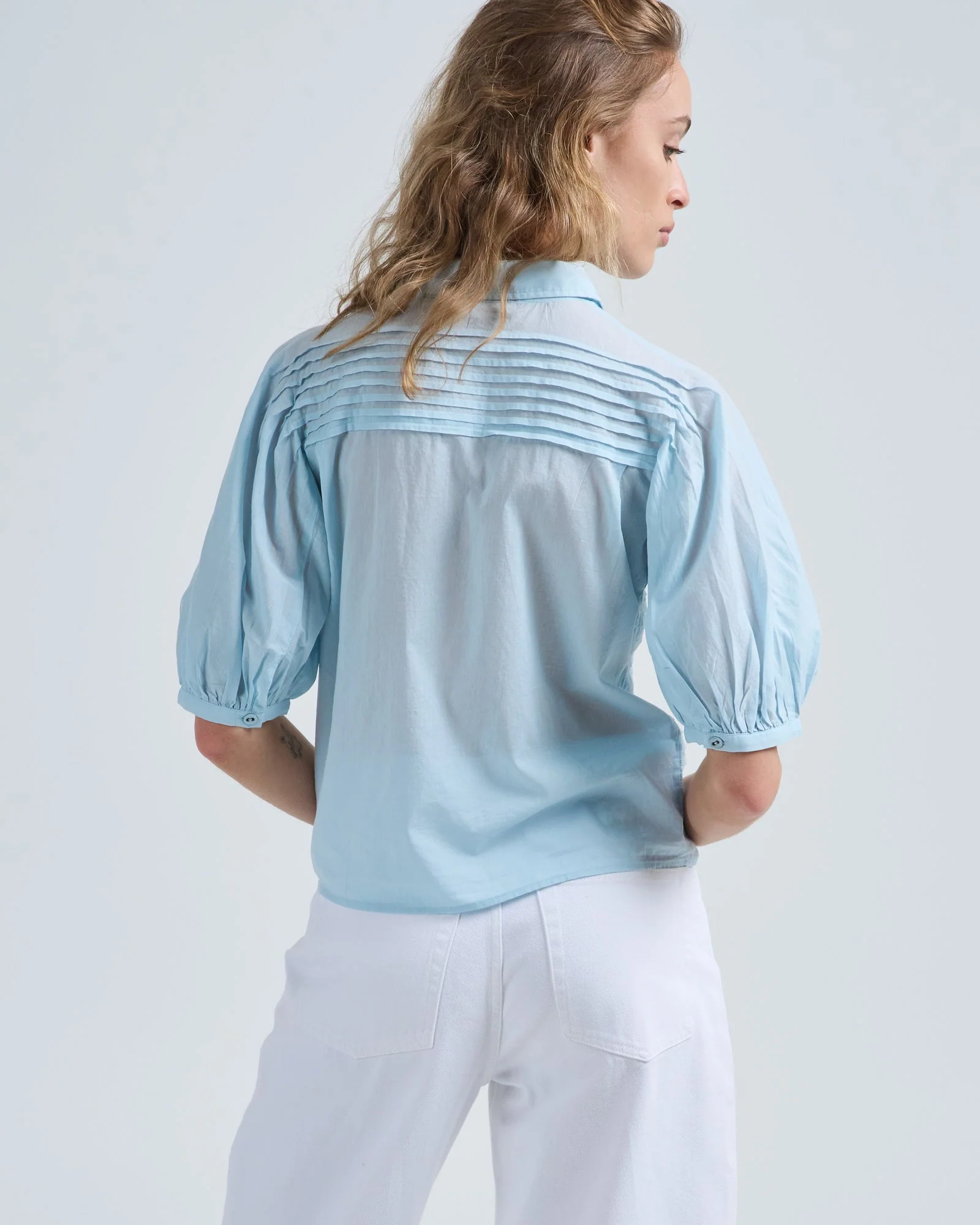CORDELIA S/S BUTTON UP TOP - Image 4